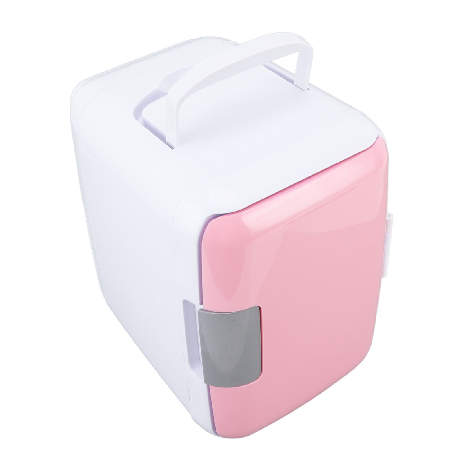 Car Fridge 4 Liters Durable ABS Cosmetic Storage Detachable Partition Portable Mini Fridge for Food Cosmetic Car Pink - Image 6