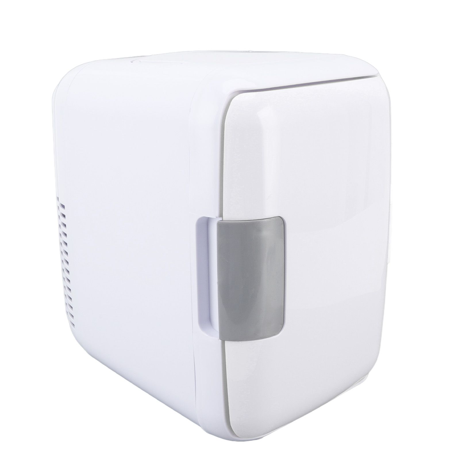 Car Fridge 4 Liters Durable ABS Cosmetic Storage Detachable Partition Portable Mini Fridge for Food Cosmetic Car White - Image 2
