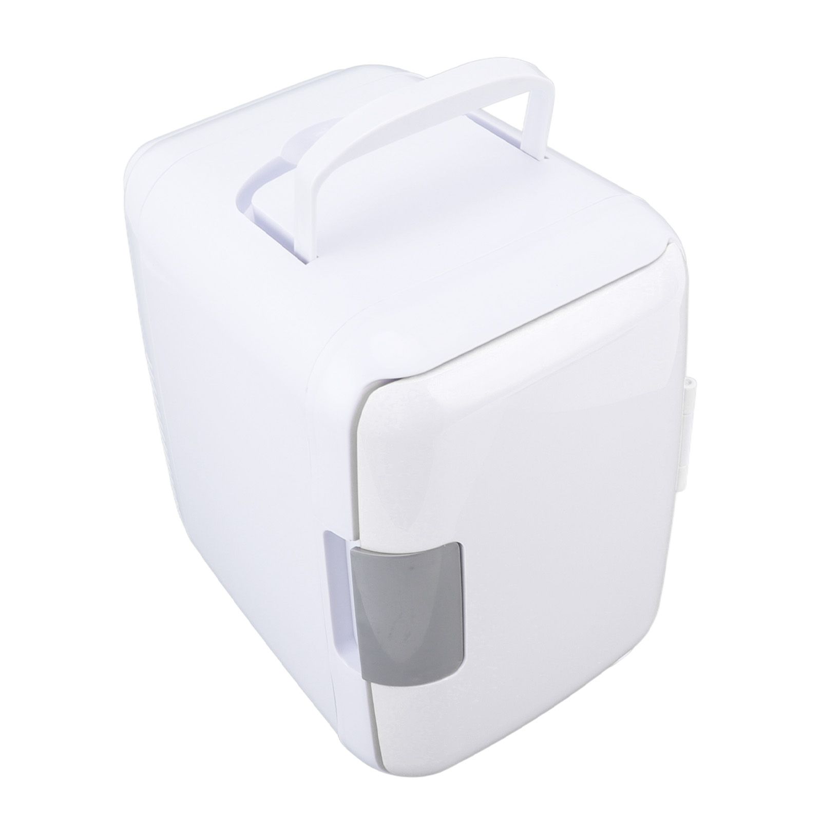Car Fridge 4 Liters Durable ABS Cosmetic Storage Detachable Partition Portable Mini Fridge for Food Cosmetic Car White - Image 5