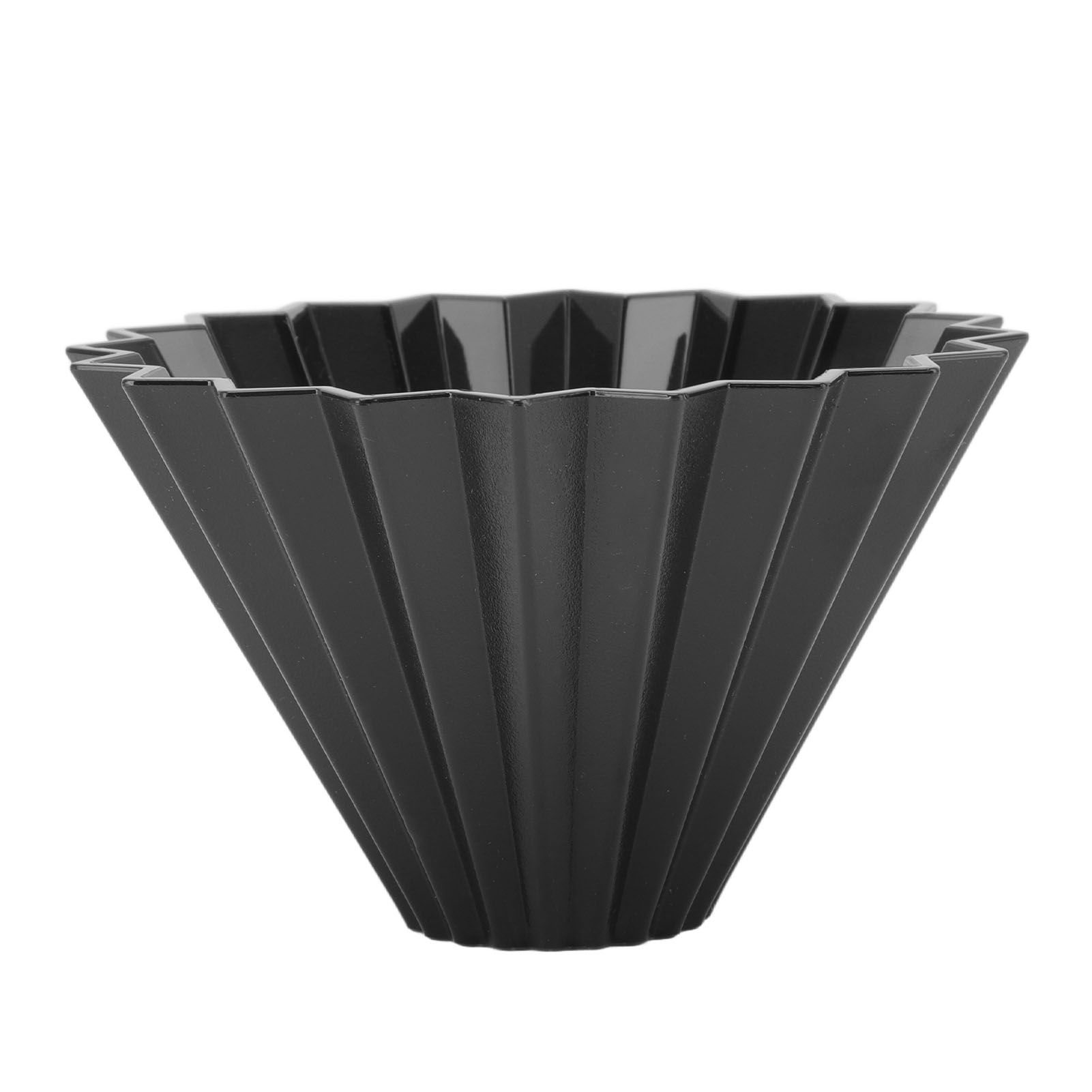 Coffee Filter Cup Resin Conical Reusable Hand Brewed Coffee Dripper Strainer for Kitchen Black - Image 1