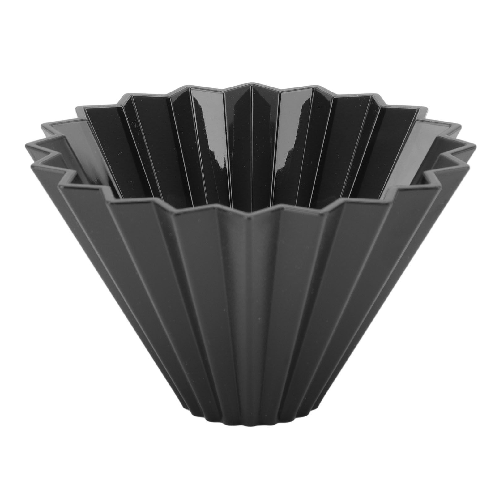 Coffee Filter Cup Resin Conical Reusable Hand Brewed Coffee Dripper Strainer for Kitchen Black - Image 3