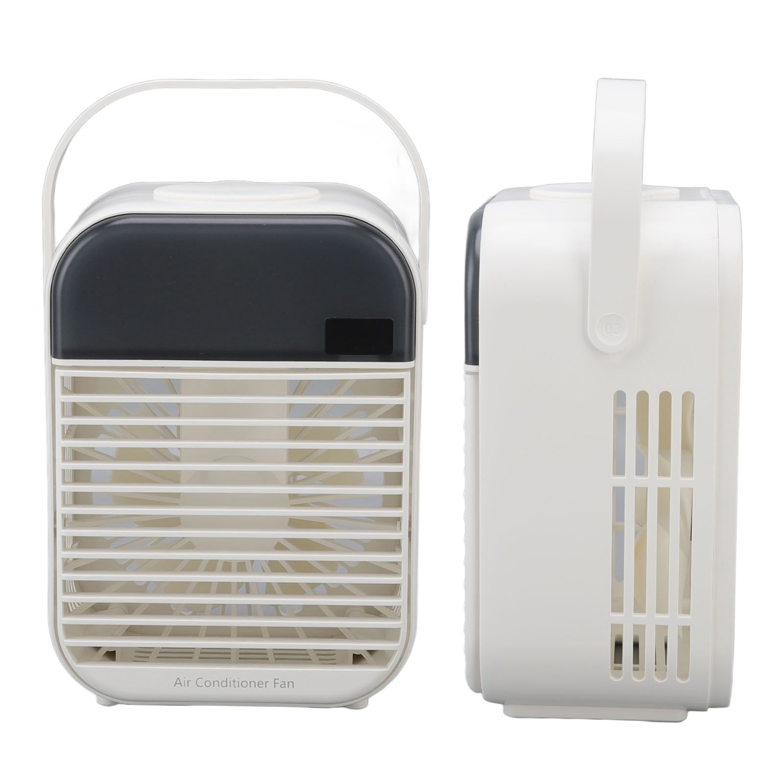 Portable Air Conditioner Fan 3 Wind Speed Efficient Misting Low Noise USB Air Conditioner Cooling Fan with Night Light White - Image 8