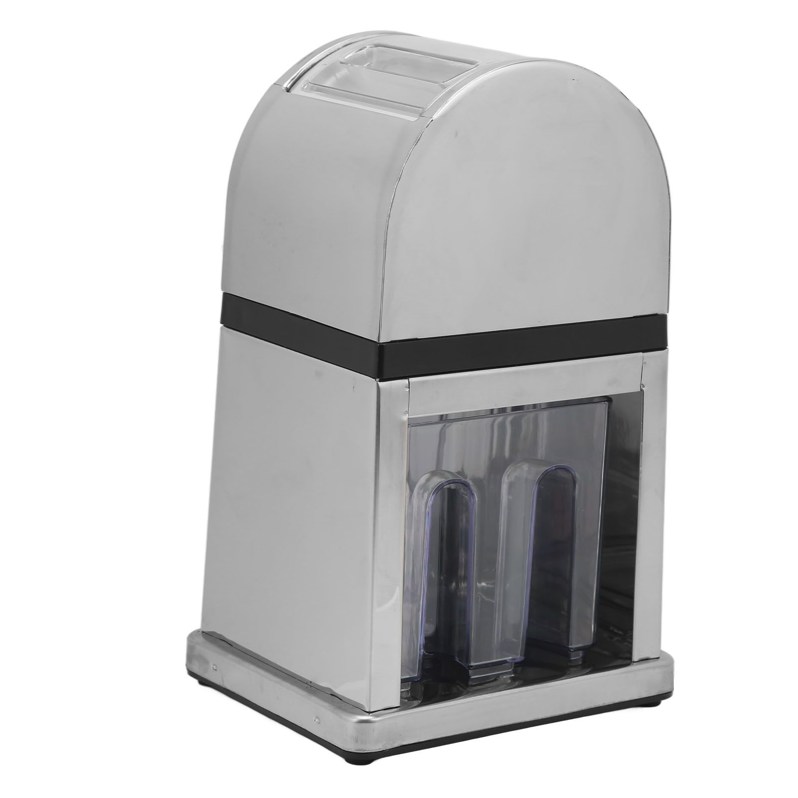 Manual Ice Crusher Labor Saving Hand Crank Shaved Ice Machine with Transparent Cover for Home Bar Restaurant - Image 3