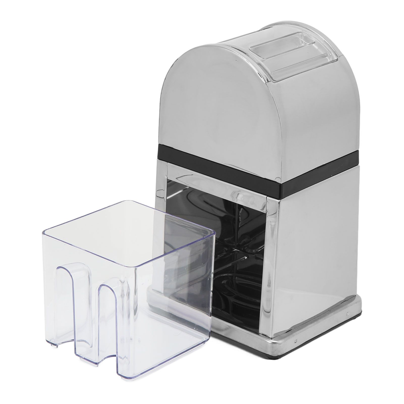 Manual Ice Crusher Labor Saving Hand Crank Shaved Ice Machine with Transparent Cover for Home Bar Restaurant - Image 5