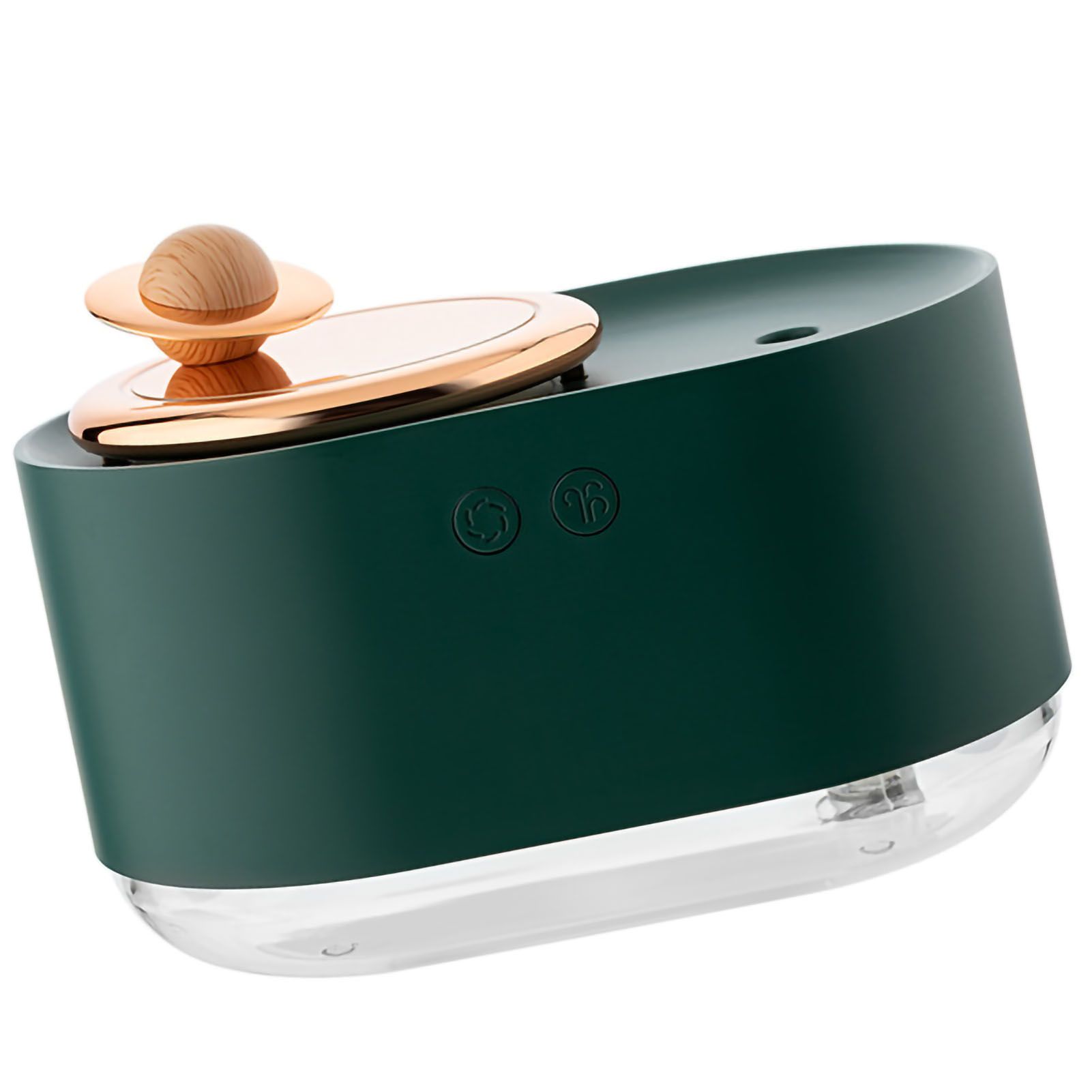 Spray Humidifier Rotating Planet Mini Desktop USB Charging Night Light Humidifier for Home Vintage Green - Image 2