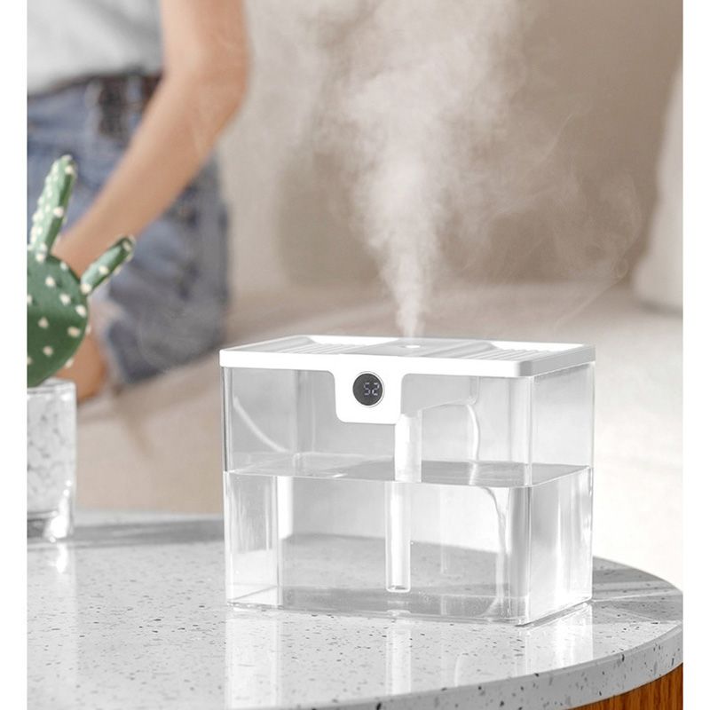 T15 USB Portable Humidifier Home Desktop Moisturizing Atomizer 1.5L Large Capacity Humidifier White - Image 4