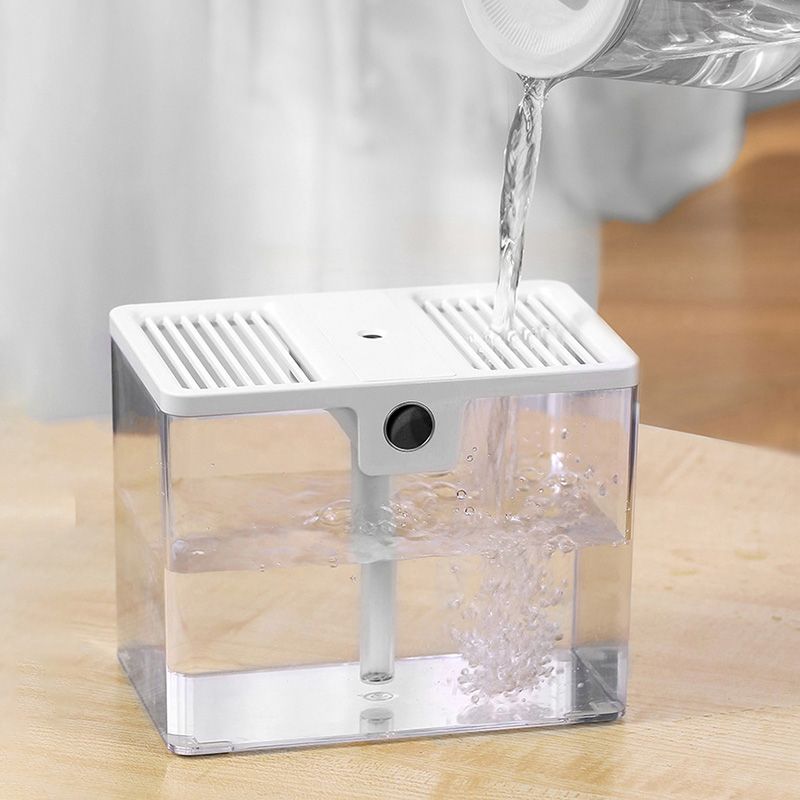 T15 USB Portable Humidifier Home Desktop Moisturizing Atomizer 1.5L Large Capacity Humidifier White - Image 5