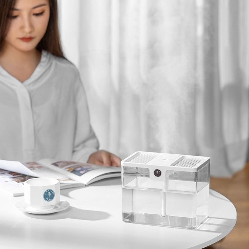T15 USB Portable Humidifier Home Desktop Moisturizing Atomizer 1.5L Large Capacity Humidifier White - Image 6