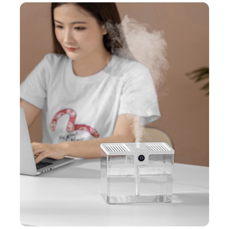 T15 USB Portable Humidifier Home Desktop Moisturizing Atomizer 1.5L Large Capacity Humidifier White - Image 7
