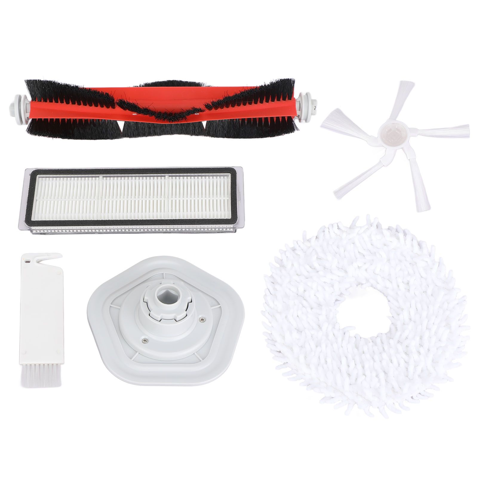 Vacuum Cleaner Parts Rolling Side Brush Filter Mop Cloth Set Kit for Dreame W10 Pro - Image 1
