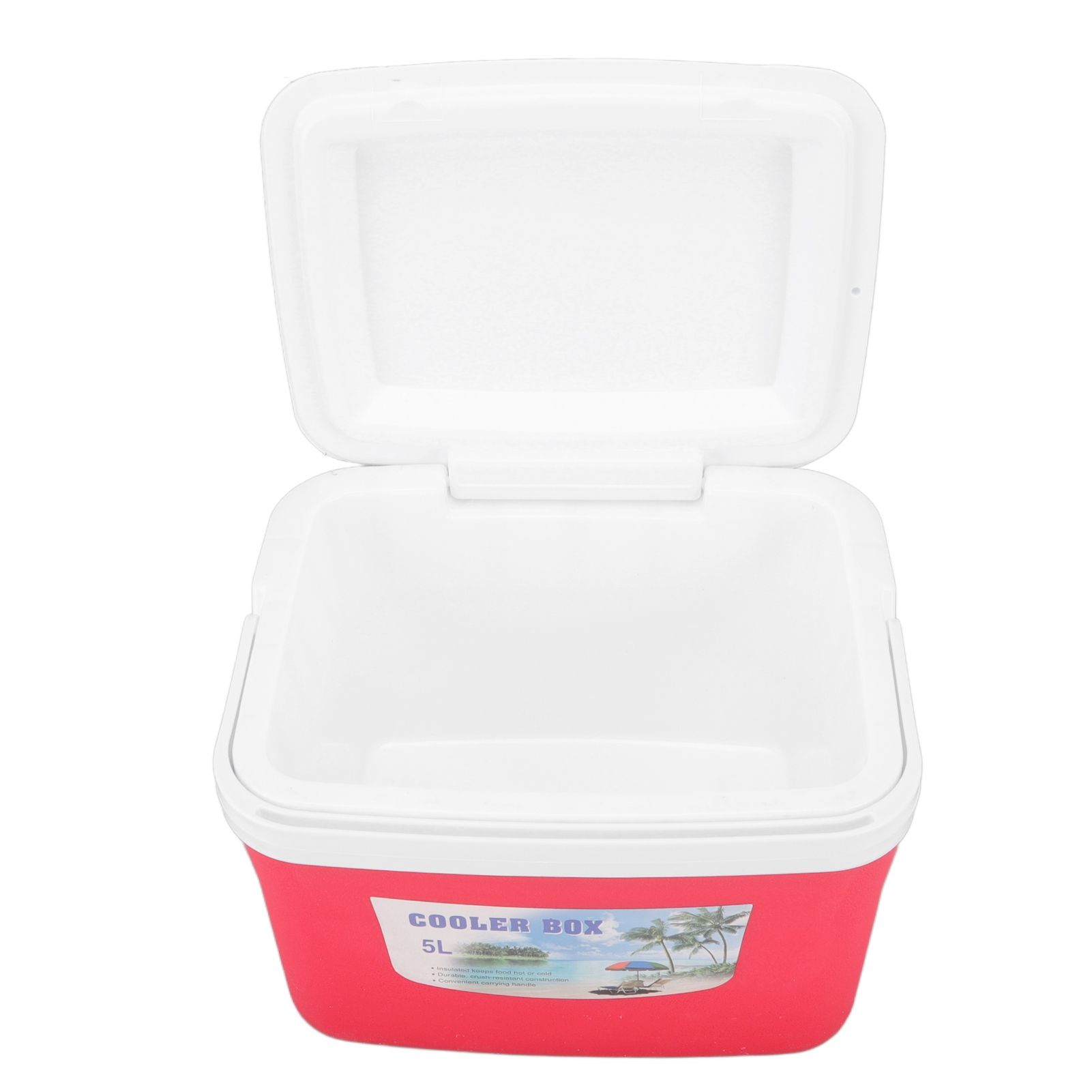 Warmer Cooler Constant Temp Long Lasting Portable Refrigerator Box with Handle for Food Medicine Car Camping 5L Red - Image 2