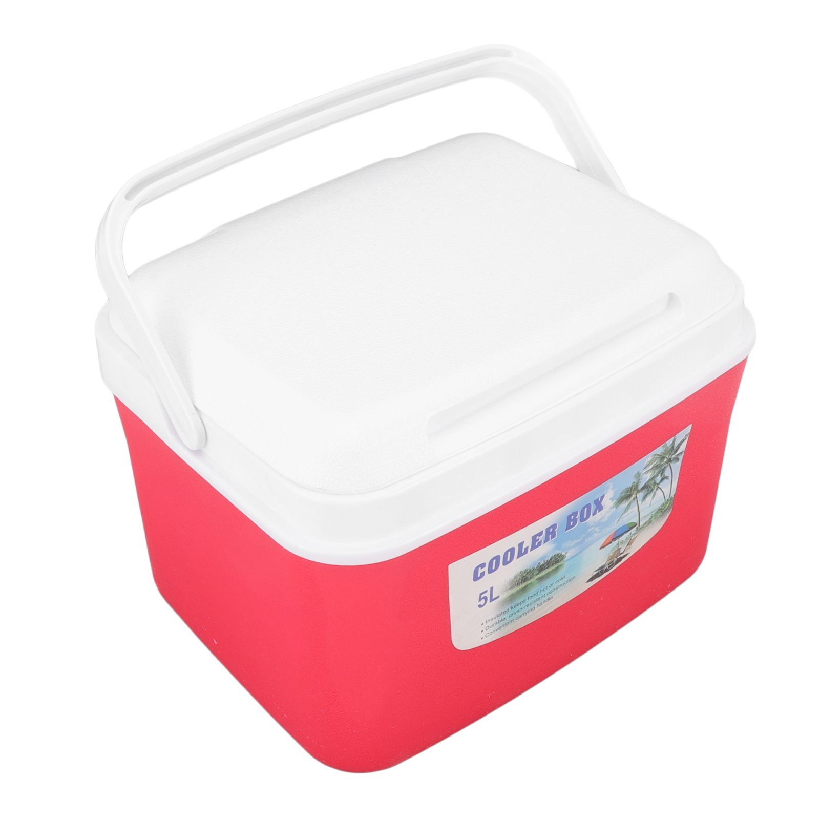 Warmer Cooler Constant Temp Long Lasting Portable Refrigerator Box with Handle for Food Medicine Car Camping 5L Red - Image 6