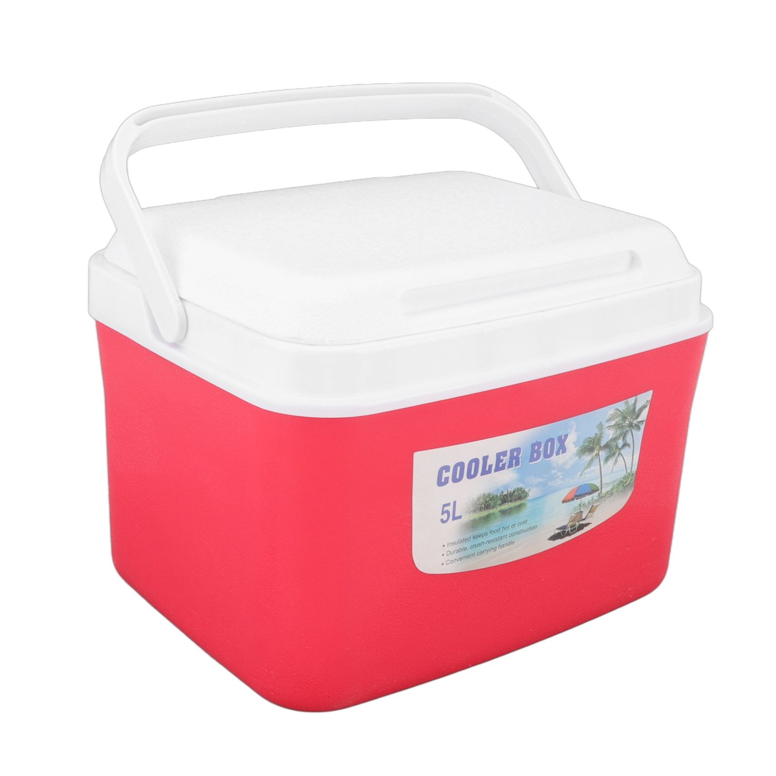 Warmer Cooler Constant Temp Long Lasting Portable Refrigerator Box with Handle for Food Medicine Car Camping 5L Red - Image 8