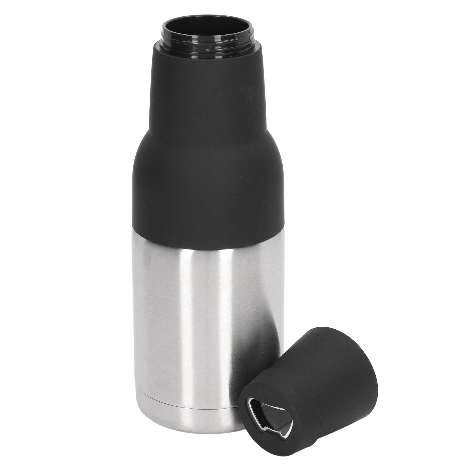 Vacuum Double Wall Stainless Steel Can Insulation and Cold Storage Tank with Bottle Opener Steel Color - Image 4
