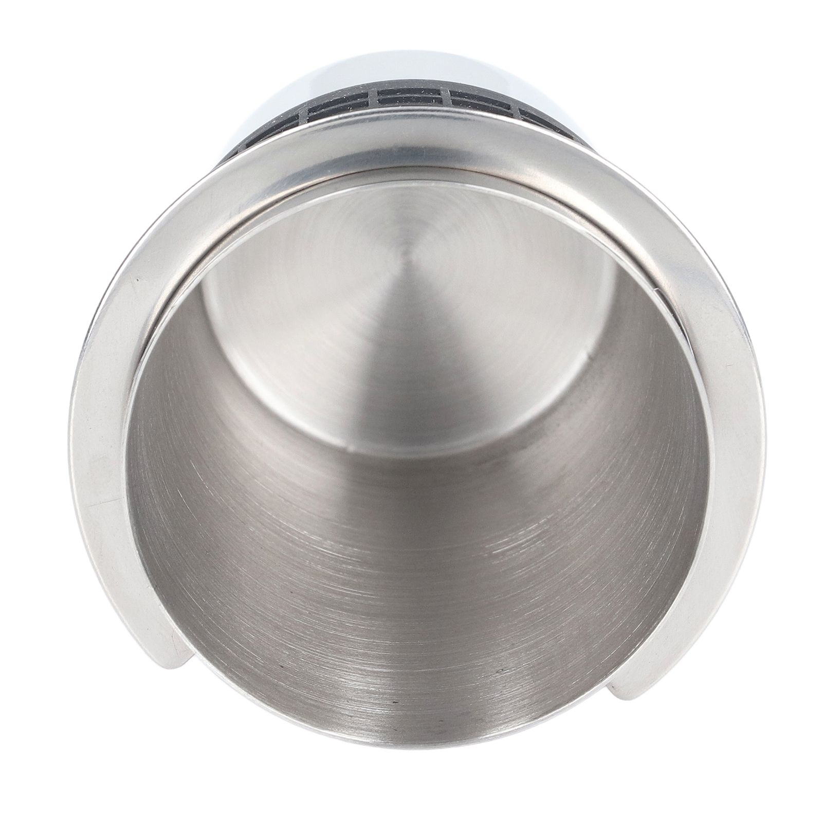 58mm Stainless Steel Coffee Dosing Cup Coffee Machine Handle Receiving Powder Cup with Silicone Ring Stainless Steel Color - Image 7