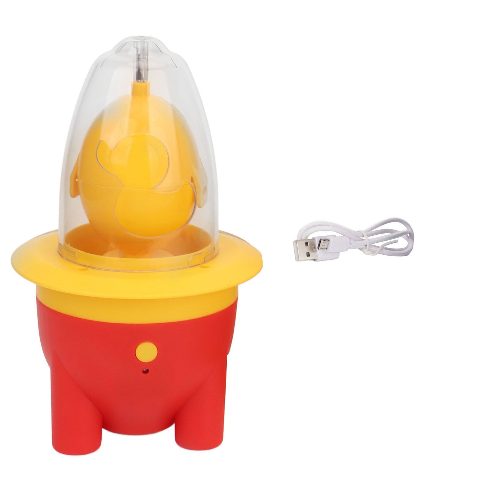 Egg Scrambler Shaker Lovely Electric Mini Portable USB Charging Golden Egg Maker for Kitchen Red - Image 1