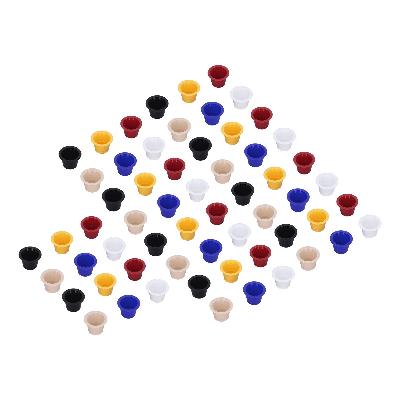 60pcs Refillable Disposable Coffee Capsule Cup Bottom Sealing Aluminum Film Plastic Coffee Filters for Home - Image 3