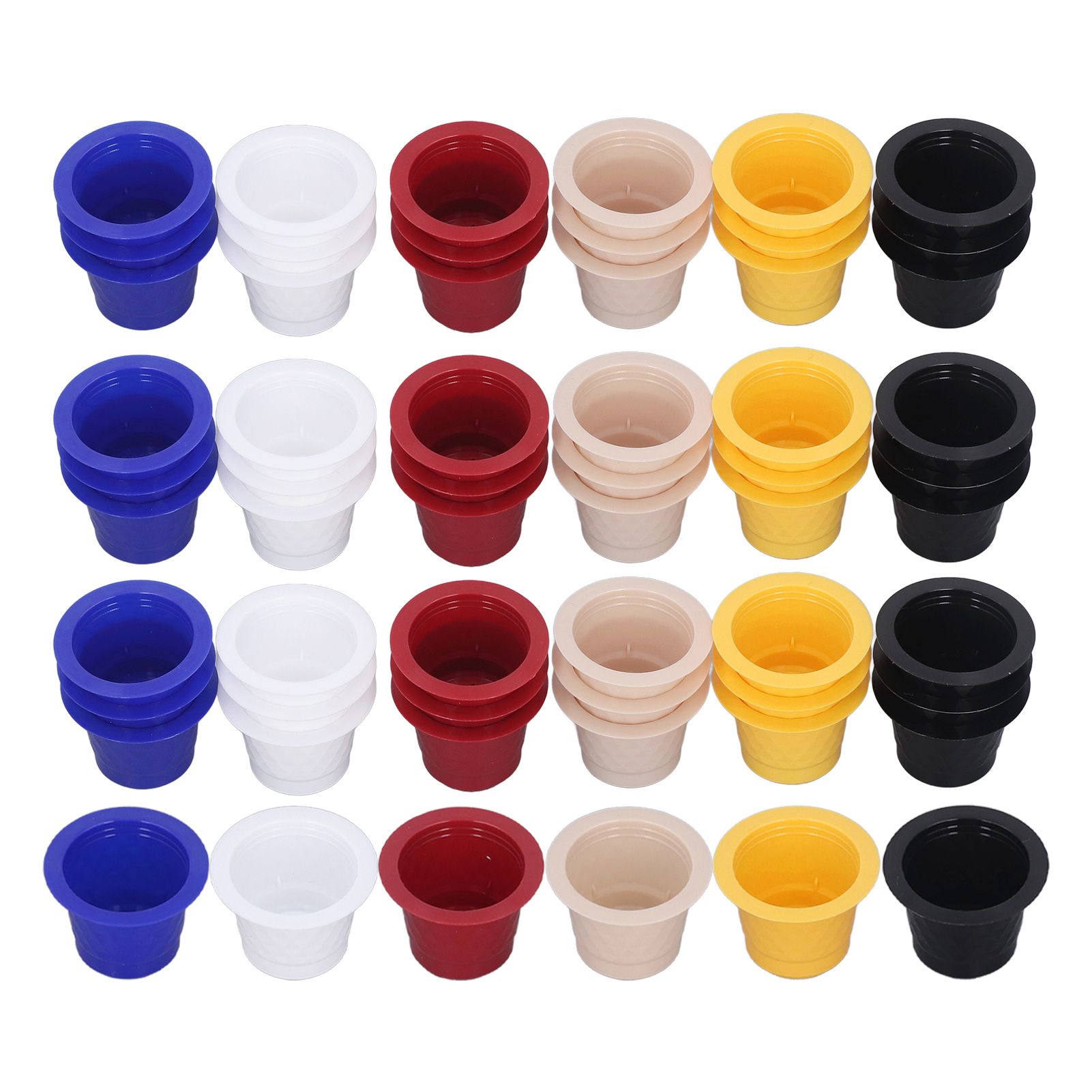 60pcs Refillable Disposable Coffee Capsule Cup Bottom Sealing Aluminum Film Plastic Coffee Filters for Home - Image 4