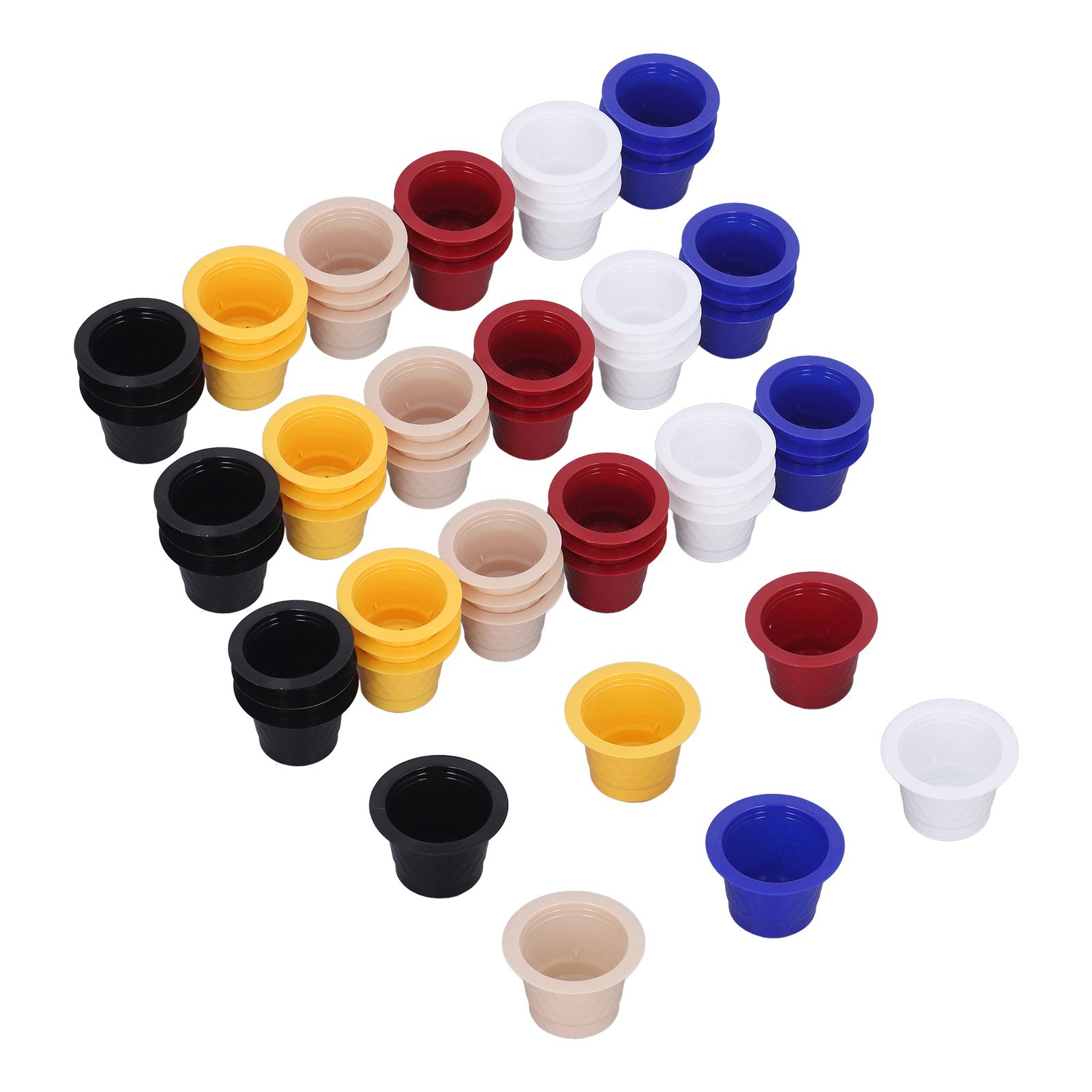 60pcs Refillable Disposable Coffee Capsule Cup Bottom Sealing Aluminum Film Plastic Coffee Filters for Home - Image 6