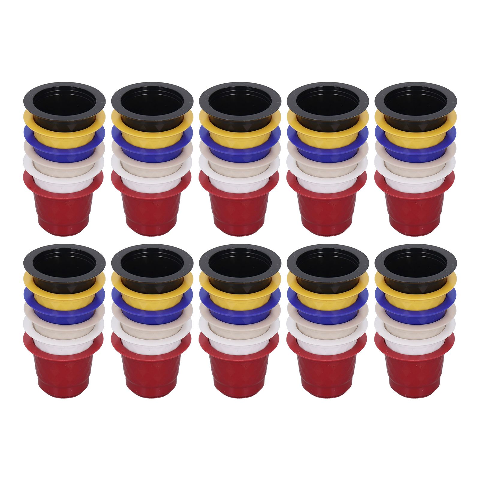 60pcs Refillable Disposable Coffee Capsule Cup Bottom Sealing Aluminum Film Plastic Coffee Filters for Home - Image 8