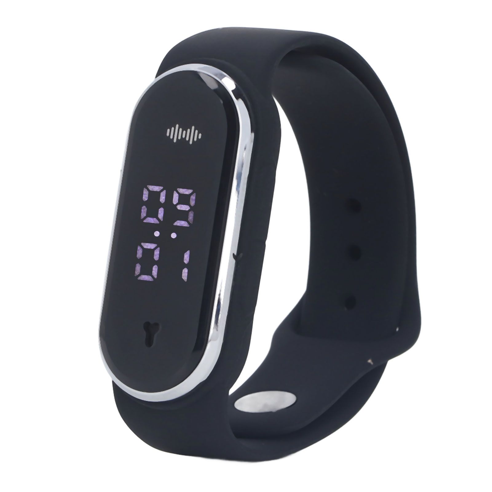 Anti Mosquito Bracelet Watch Silica Gel USB Rechargeable Ultrasonic Mosquito Repellent Bracelet for Outdoor Black - Image 6