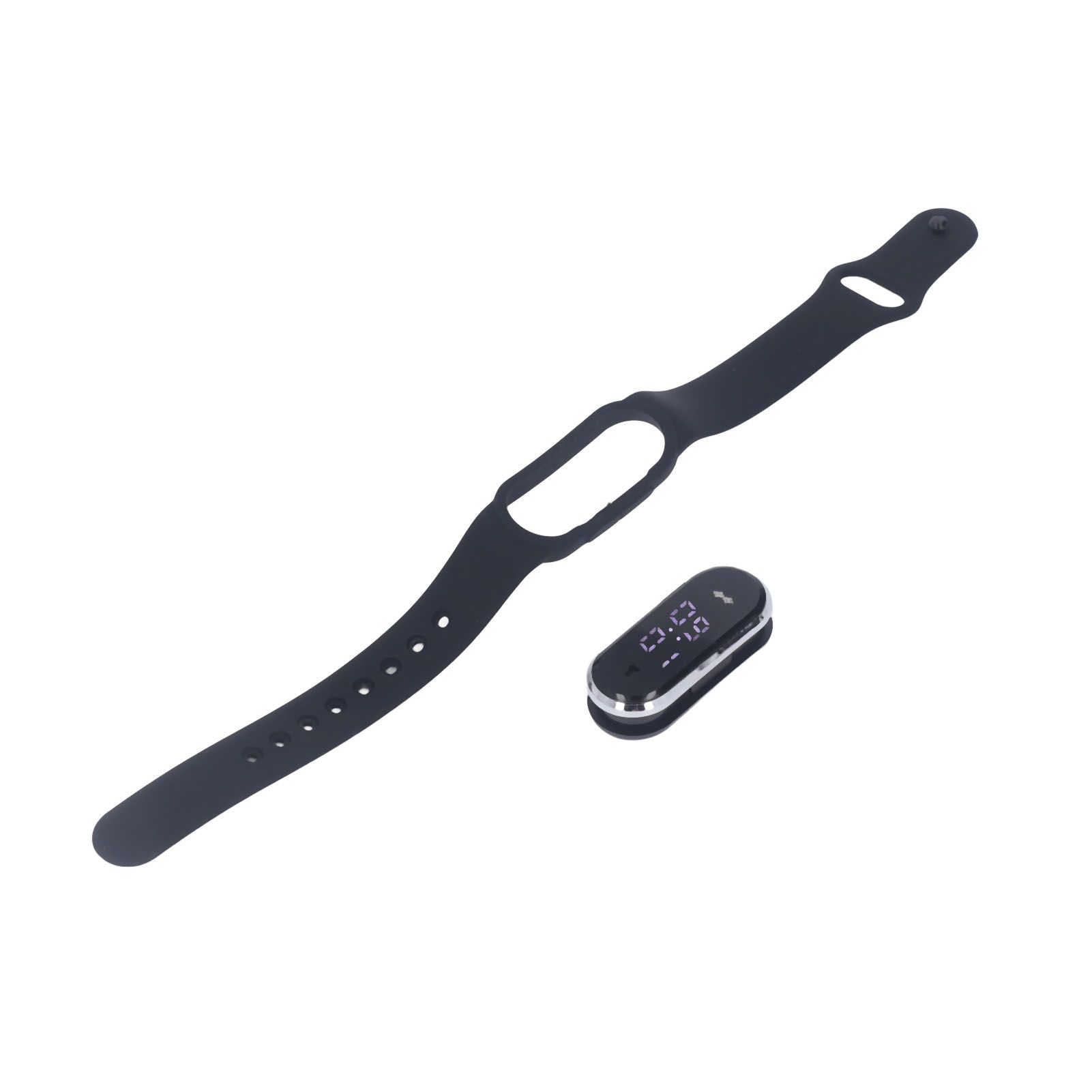 Anti Mosquito Bracelet Watch Silica Gel USB Rechargeable Ultrasonic Mosquito Repellent Bracelet for Outdoor Black - Image 8