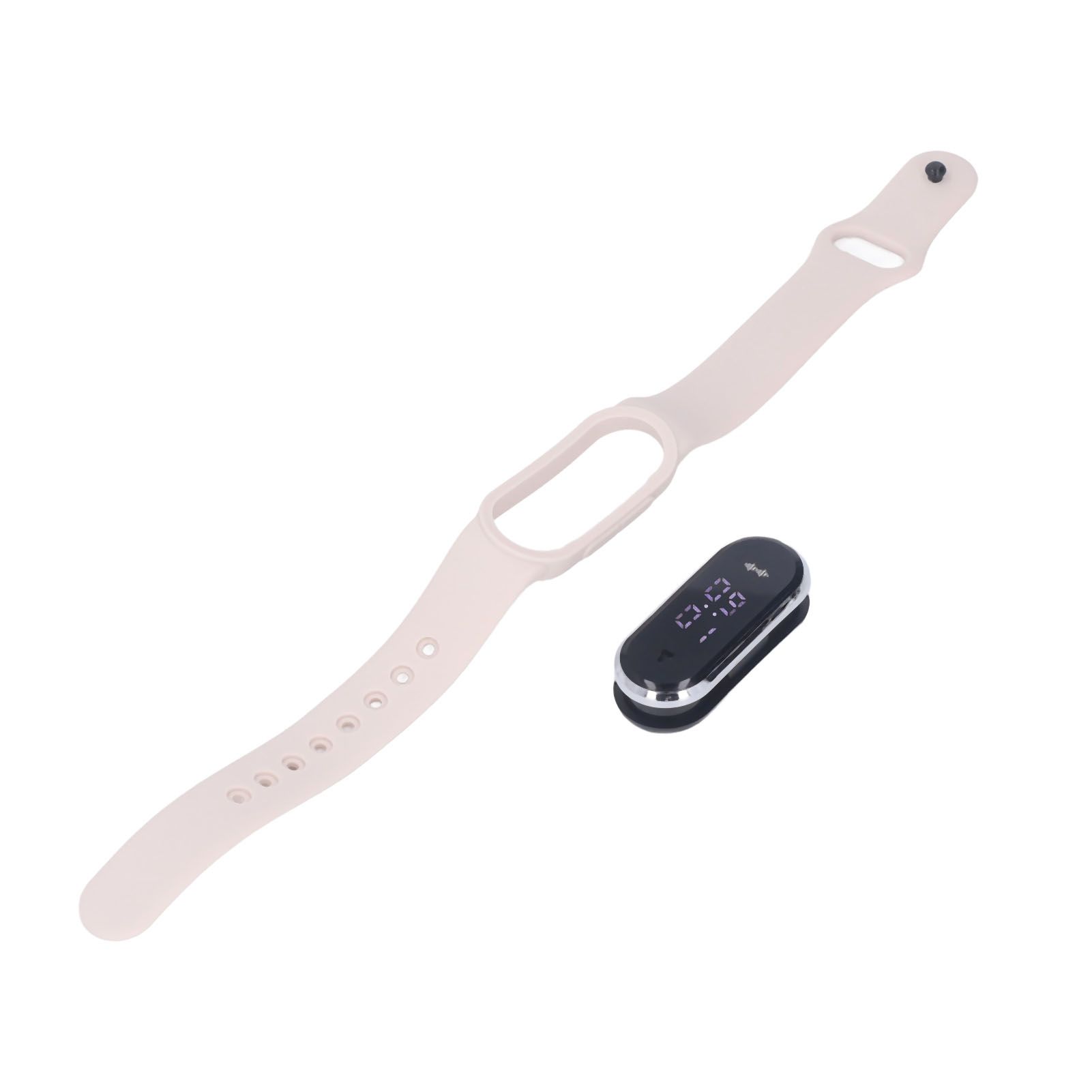 Anti Mosquito Bracelet Watch Silica Gel USB Rechargeable Ultrasonic Mosquito Repellent Bracelet for Outdoor White - Image 3
