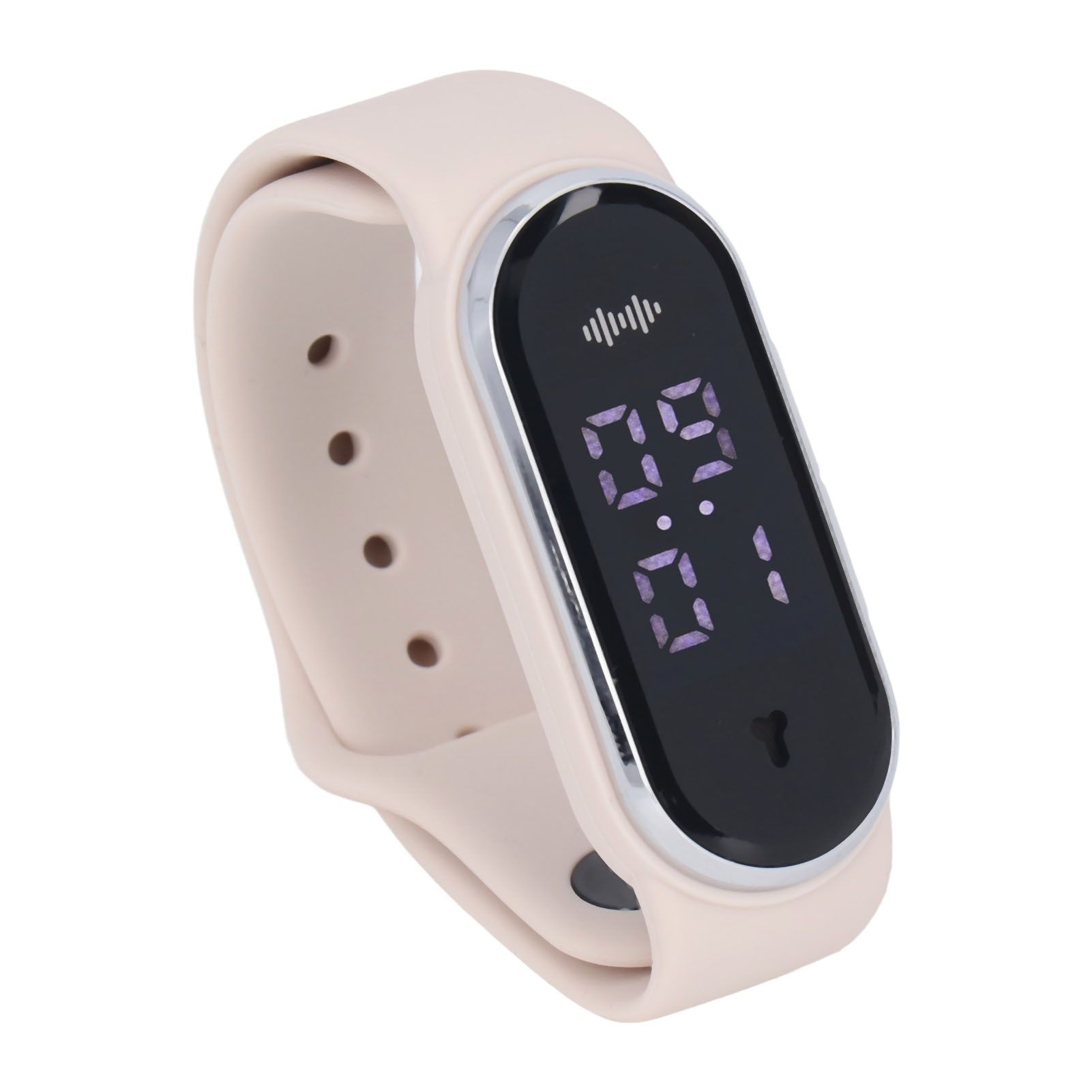 Anti Mosquito Bracelet Watch Silica Gel USB Rechargeable Ultrasonic Mosquito Repellent Bracelet for Outdoor White - Image 7
