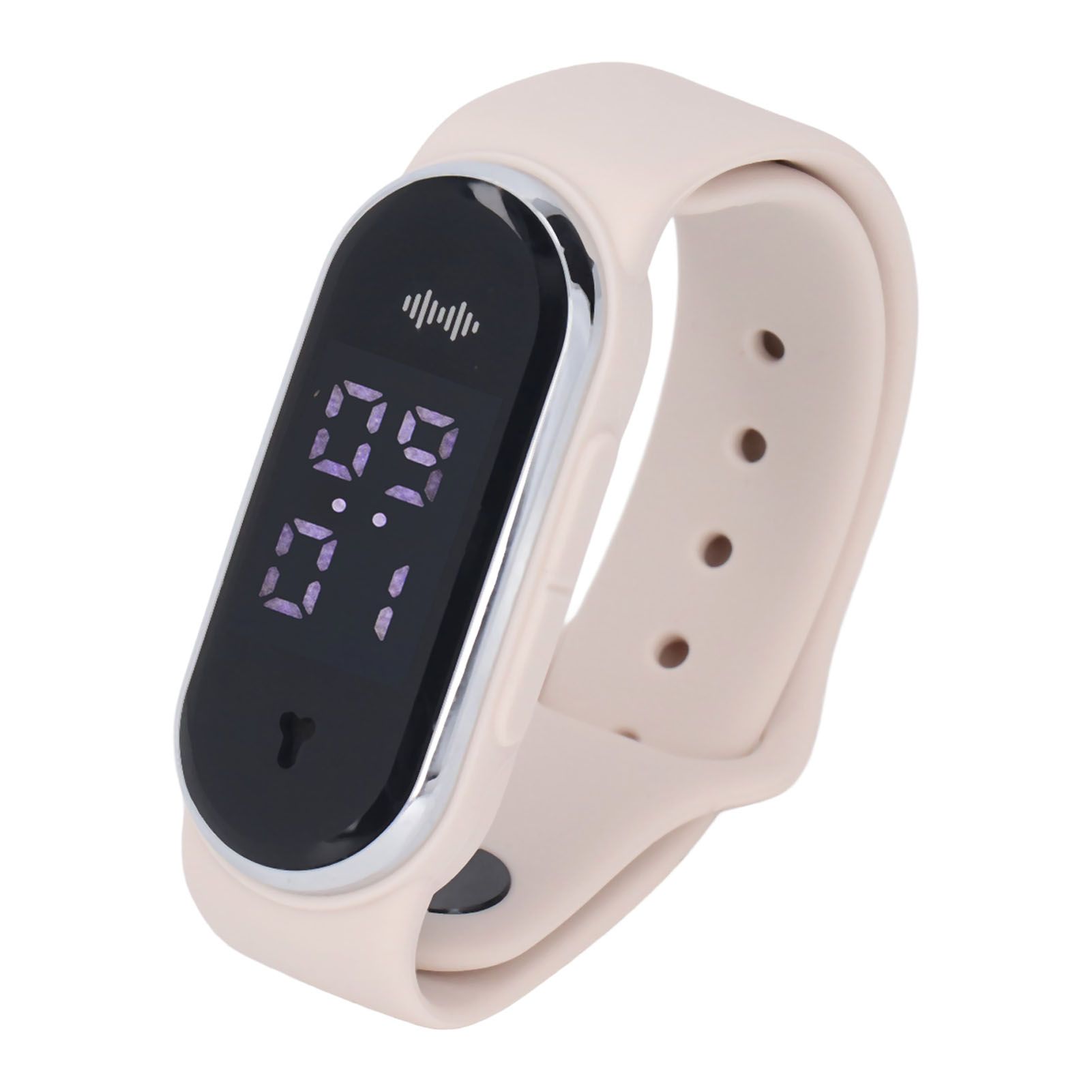 Anti Mosquito Bracelet Watch Silica Gel USB Rechargeable Ultrasonic Mosquito Repellent Bracelet for Outdoor White - Image 8