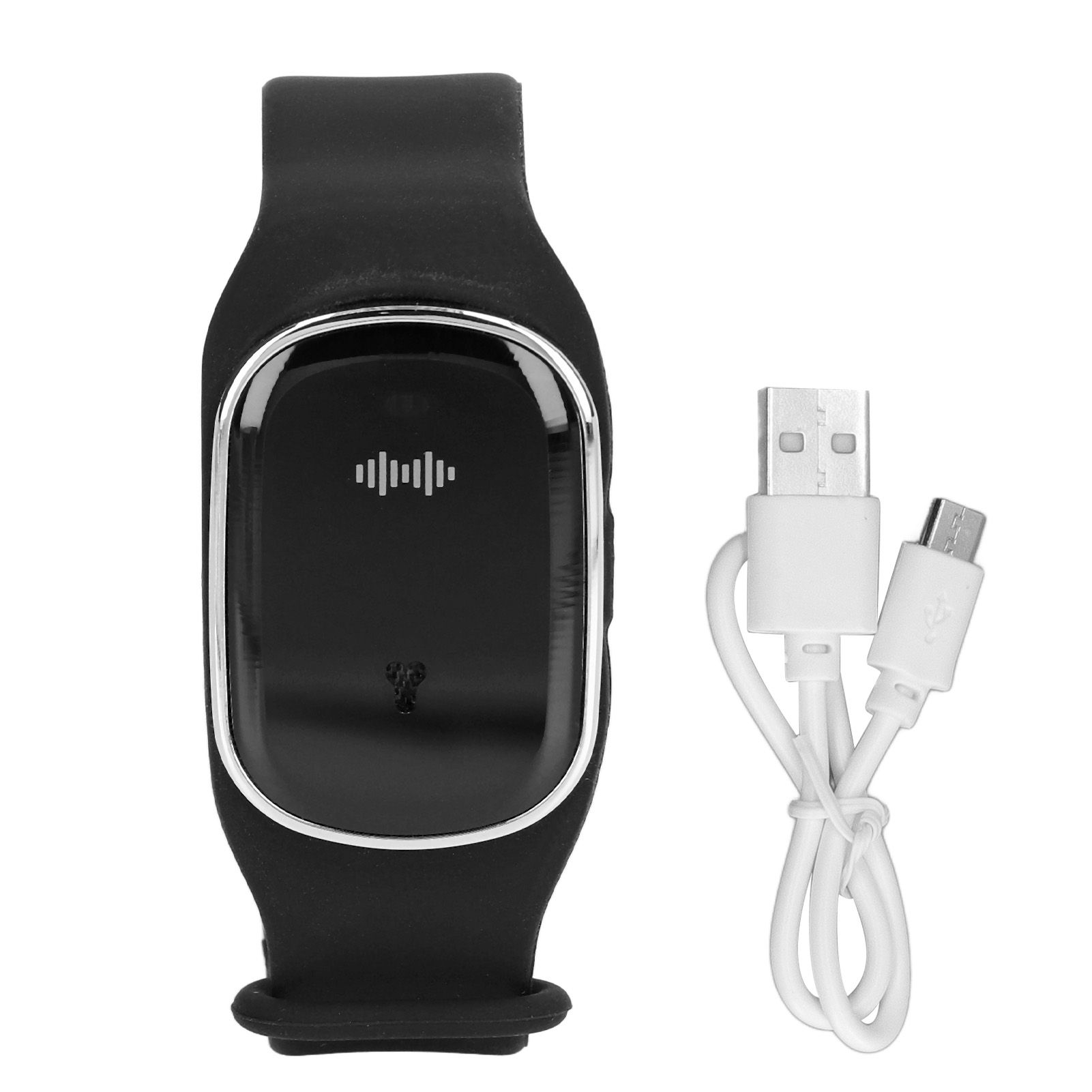 Mosquito Repellent Bracelet Outdoor Ultrasonic USB Charging Anti Mosquito Wristband for Kids Pregnant Woman Black - Image 1