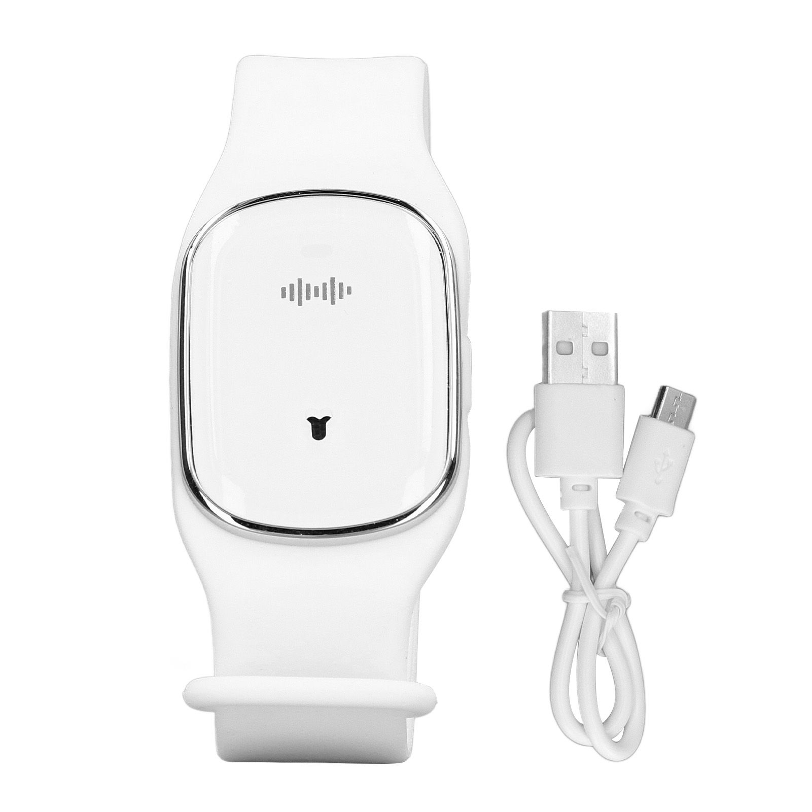 Mosquito Repellent Bracelet Outdoor Ultrasonic USB Charging Anti Mosquito Wristband for Kids Pregnant Woman White - Image 1