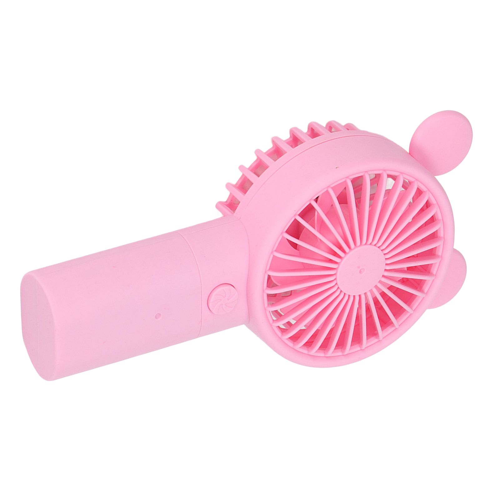 Handheld Fan Plastic USB Battery Dual Drive Built in Lithium Battery Mini Desk Fan for Summer Pink - Image 3