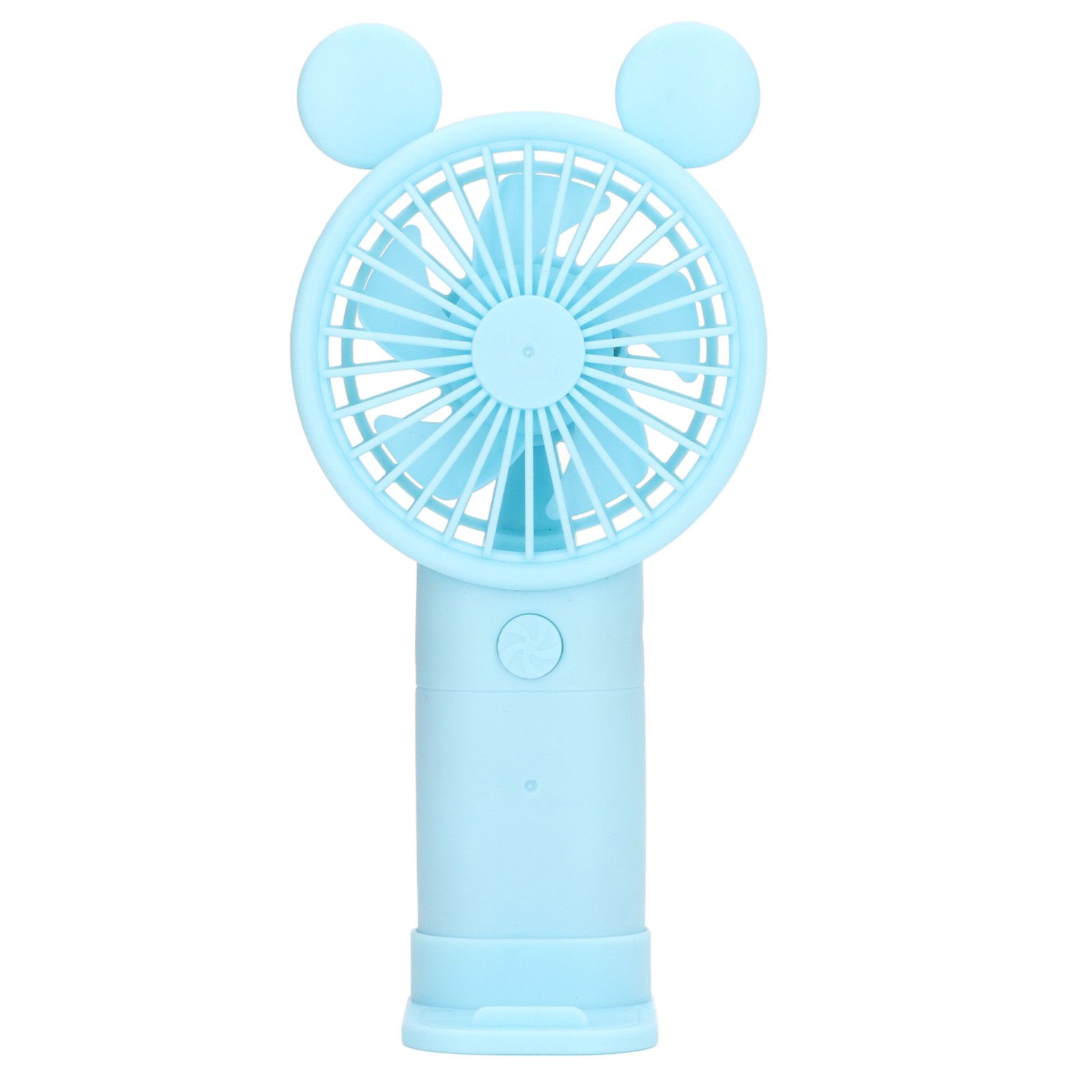 Mini Handheld Fan USB 1200mAh Battery Dual Drive Portable Handheld Fan Electric Small Fan Blue - Image 2