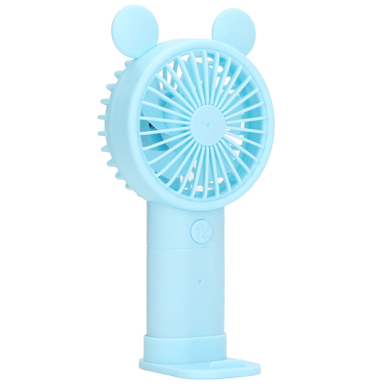 Mini Handheld Fan USB 1200mAh Battery Dual Drive Portable Handheld Fan Electric Small Fan Blue - Image 3