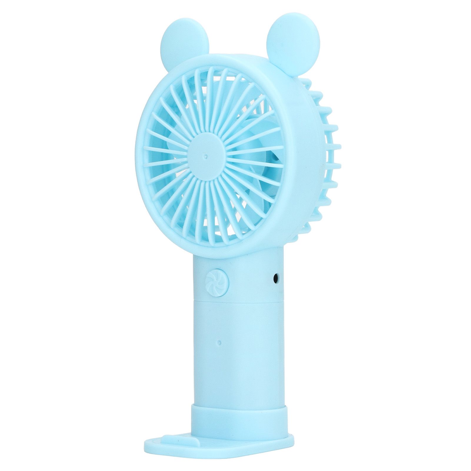 Mini Handheld Fan USB 1200mAh Battery Dual Drive Portable Handheld Fan Electric Small Fan Blue - Image 4