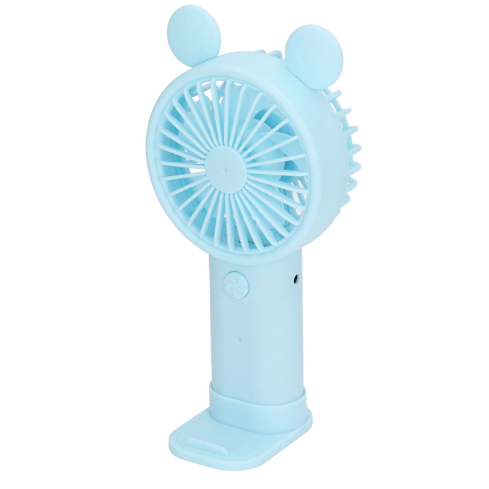 Mini Handheld Fan USB 1200mAh Battery Dual Drive Portable Handheld Fan Electric Small Fan Blue - Image 6