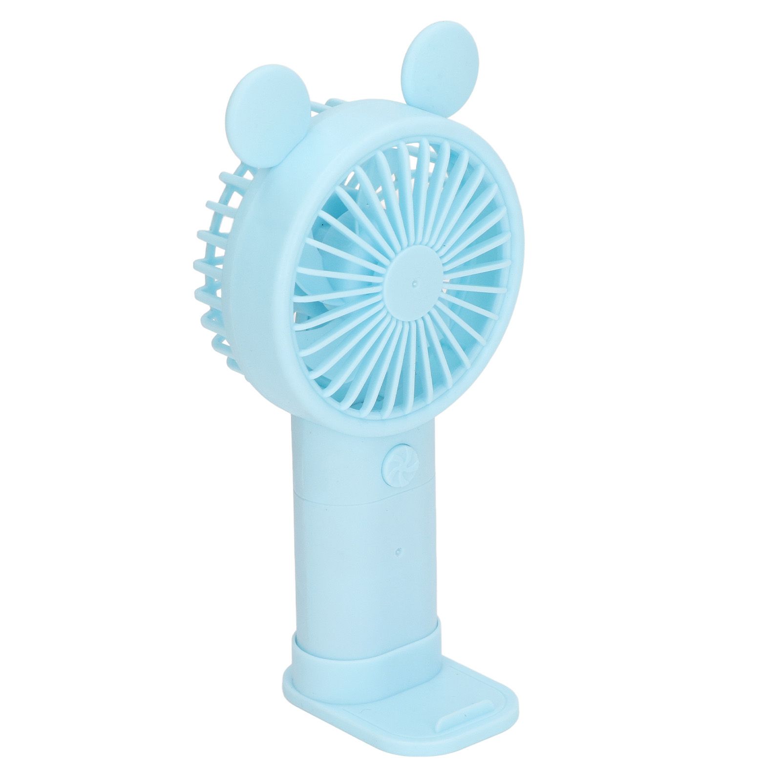 Mini Handheld Fan USB 1200mAh Battery Dual Drive Portable Handheld Fan Electric Small Fan Blue - Image 7