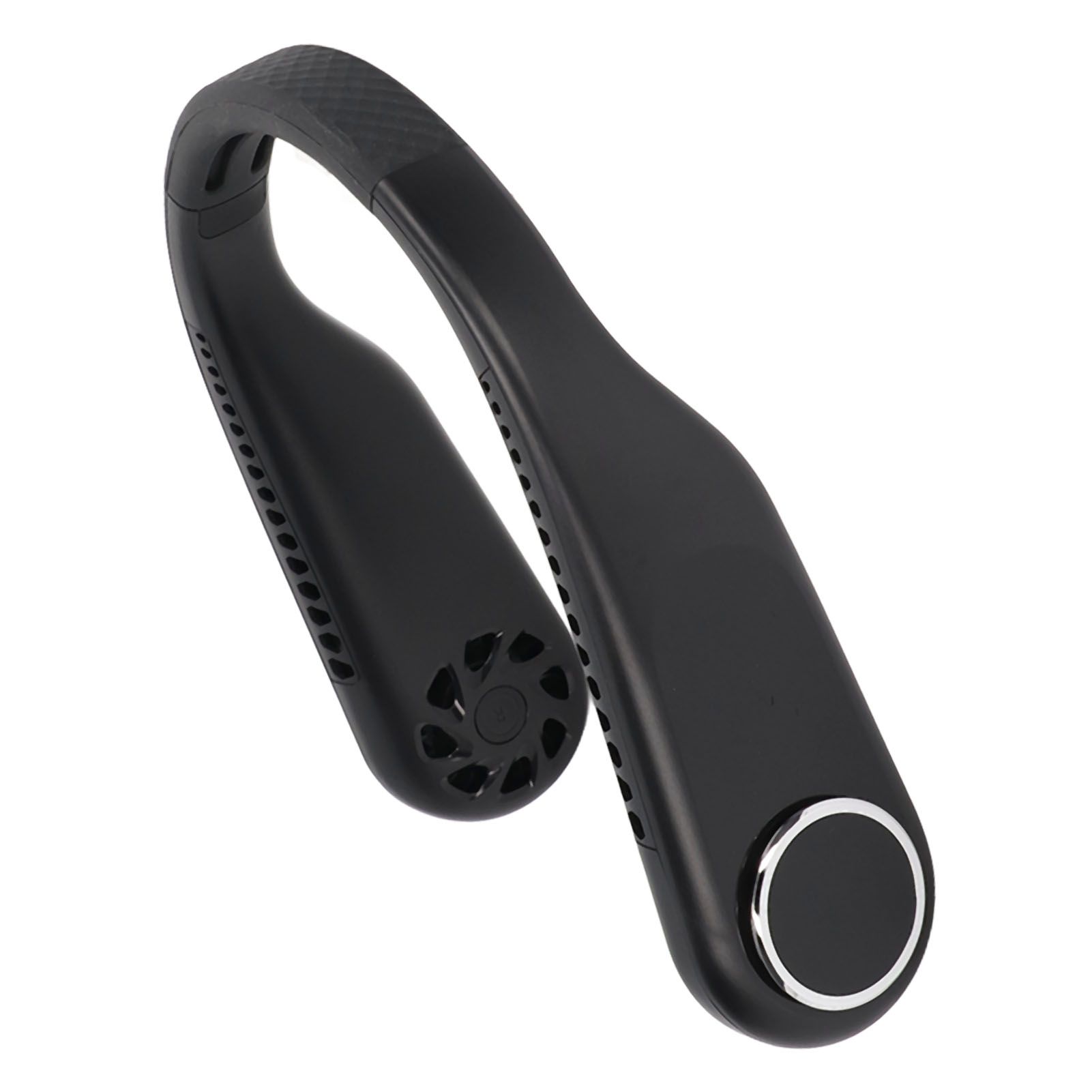 Hanging Neck Fan 3 Modes USB Charging 3600mAh Battery Adjustable Angle Mute Design Face Fan for Home Office Travel Black - Image 5