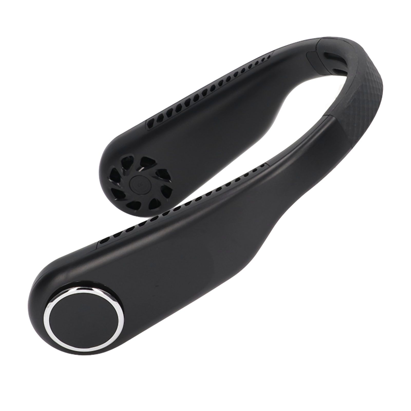 Hanging Neck Fan 3 Modes USB Charging 3600mAh Battery Adjustable Angle Mute Design Face Fan for Home Office Travel Black - Image 6