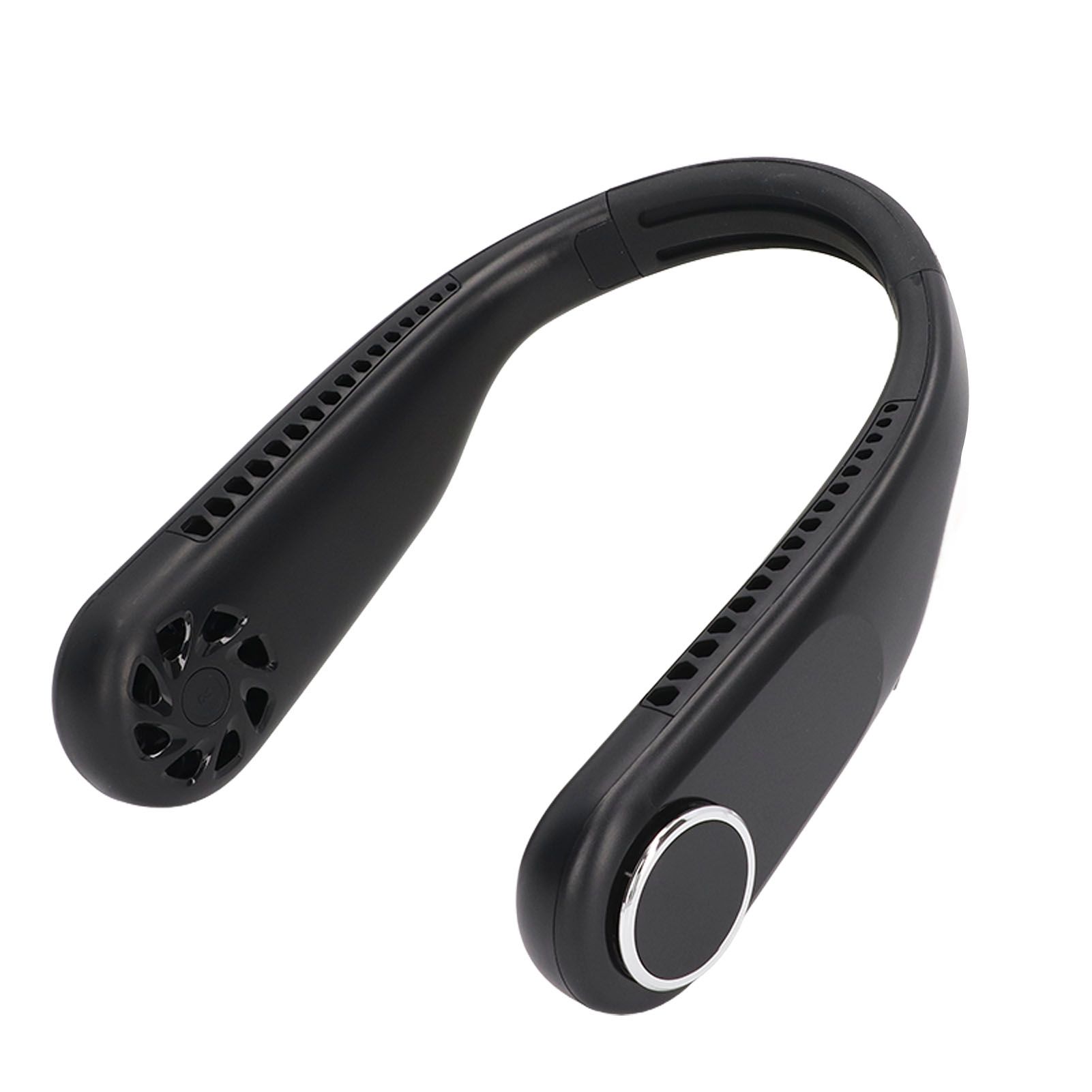 Hanging Neck Fan 3 Modes USB Charging 3600mAh Battery Adjustable Angle Mute Design Face Fan for Home Office Travel Black - Image 8