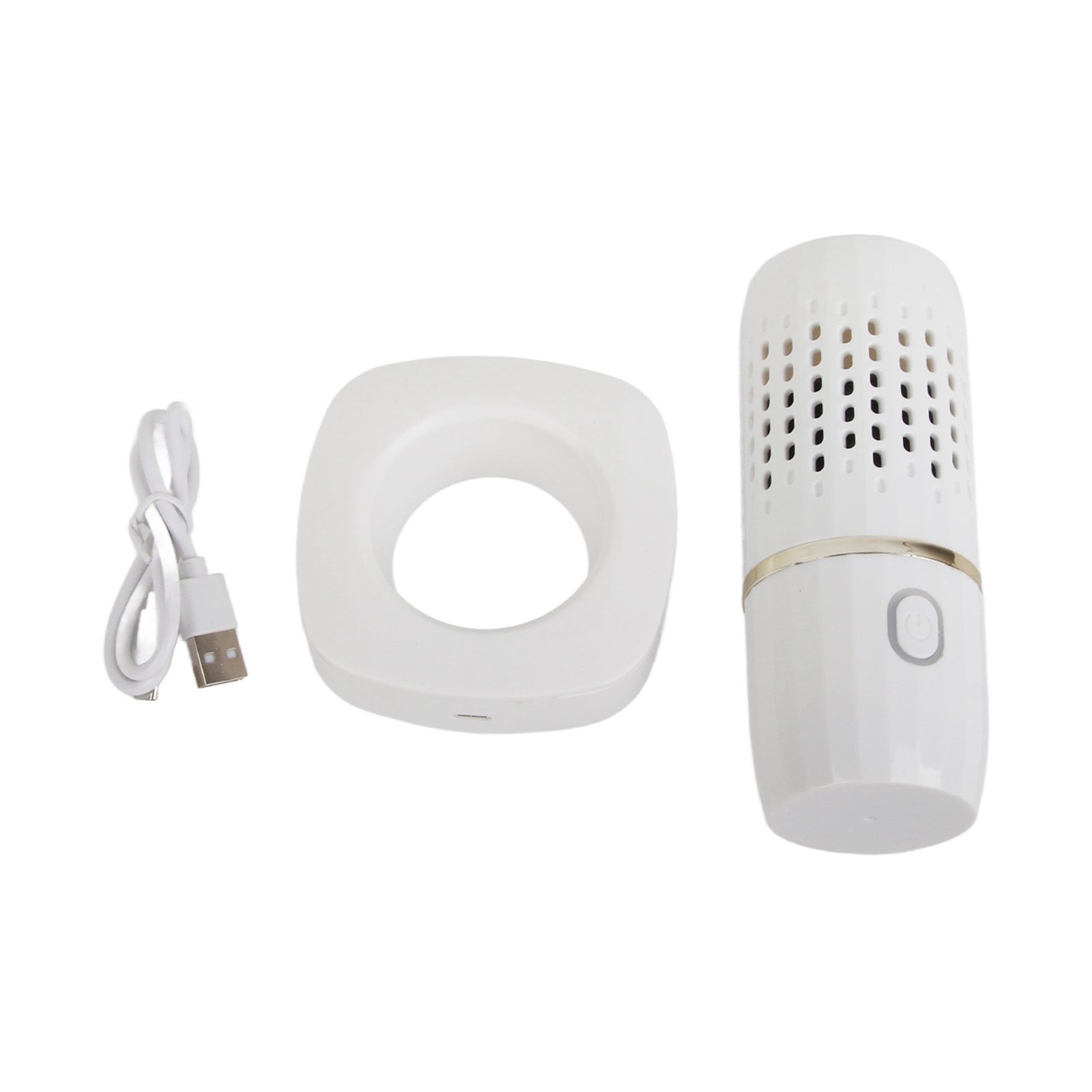 Vegetable Washing Machine Multifunction Wireless USB Charging Auto Capsule Fruit Purifier for Kitchen White - Image 1