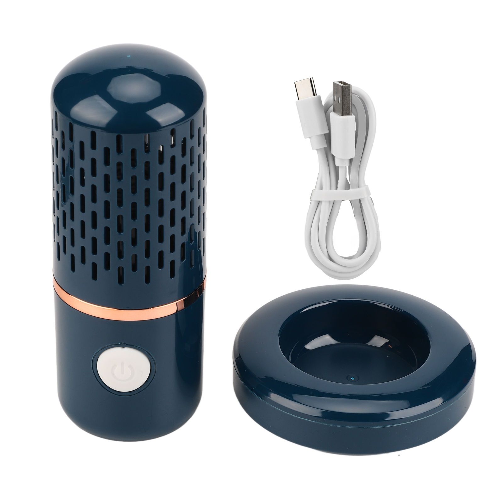 Vegetable Washing Machine Multifunction Wireless USB Charging Auto Capsule Fruit Purifier for Kitchen Blue - Image 1