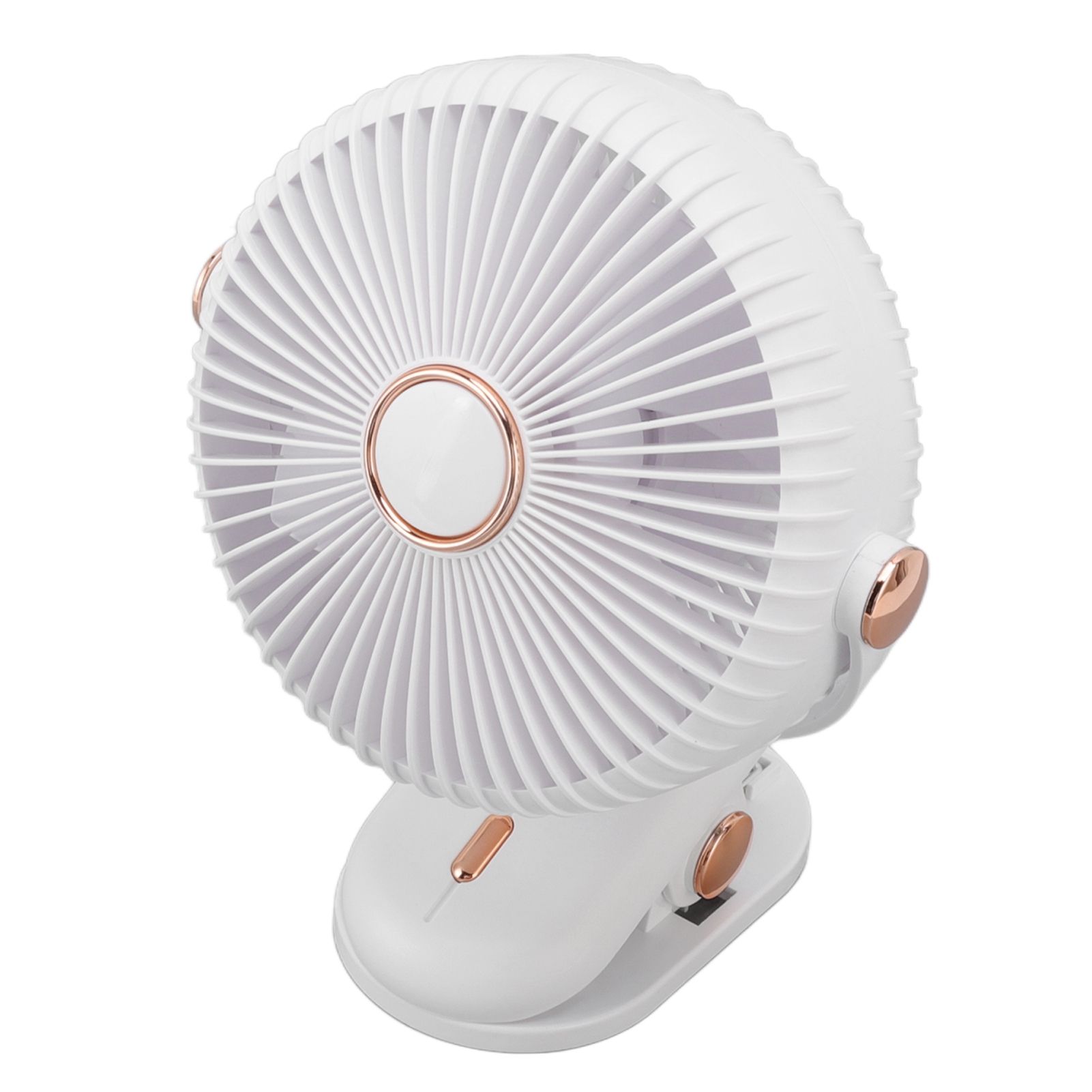 Desk Clip On Fan 3 Wind Speed Safe Design Compact Portable Desktop Fan Clip On Fan for Home Dorm Stroller White - Image 2