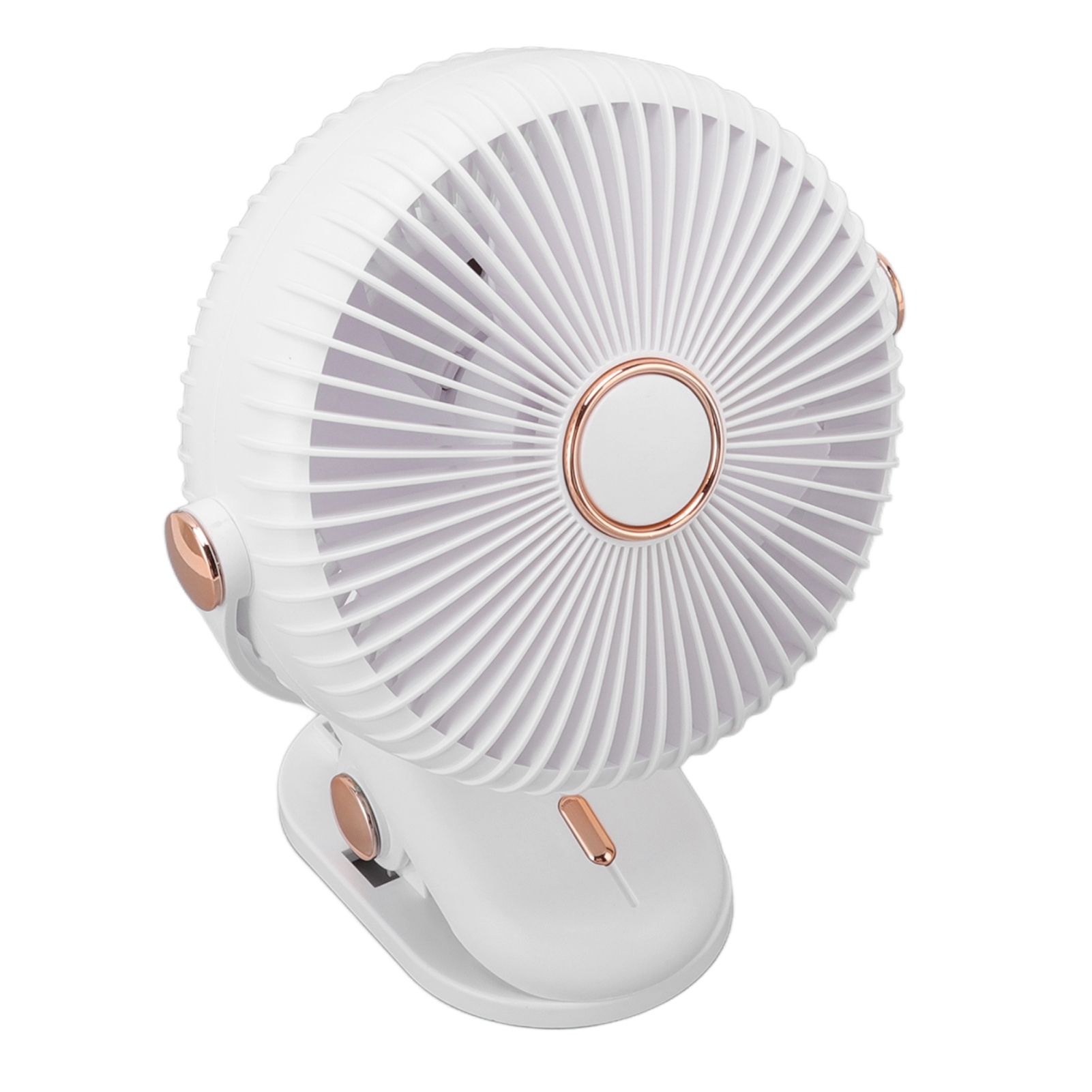 Desk Clip On Fan 3 Wind Speed Safe Design Compact Portable Desktop Fan Clip On Fan for Home Dorm Stroller White - Image 3