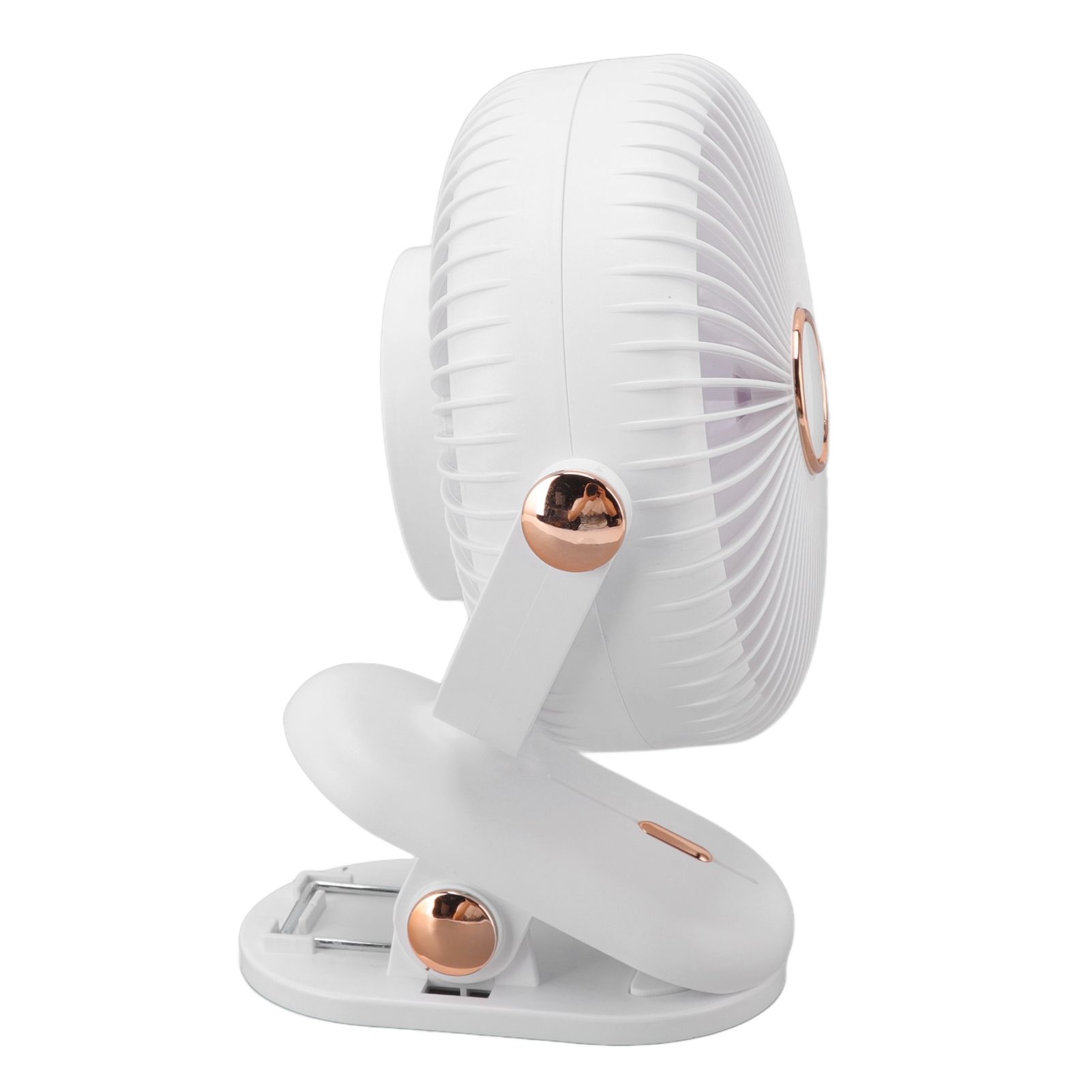 Desk Clip On Fan 3 Wind Speed Safe Design Compact Portable Desktop Fan Clip On Fan for Home Dorm Stroller White - Image 7