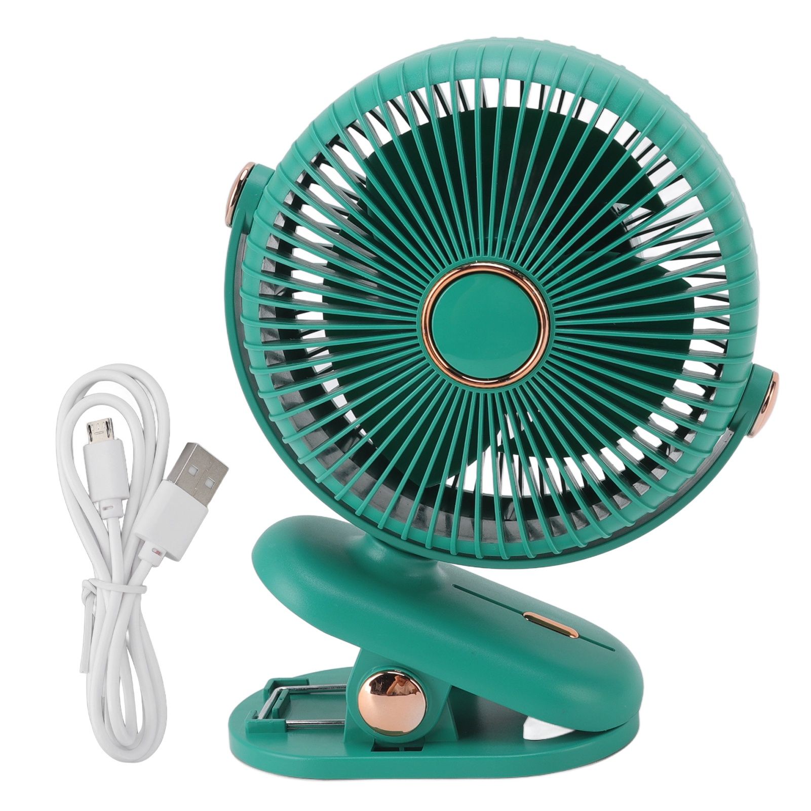 Desk Clip On Fan 3 Wind Speed Safe Design Compact Portable Desktop Fan Clip On Fan for Home Dorm Stroller Green - Image 1
