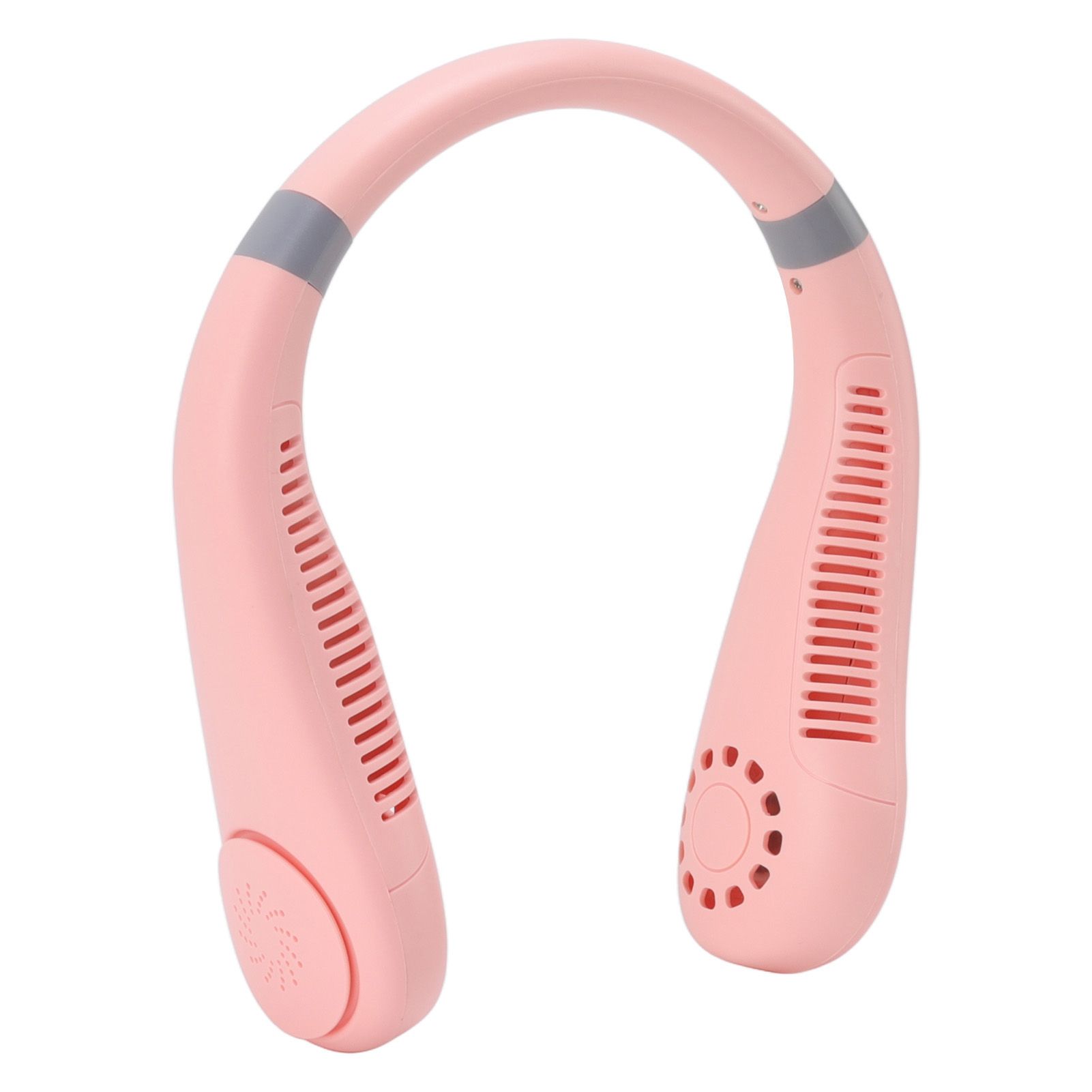 Bladeless Neck Fan Breathing Light 2400mah Rechargeable Hands Free Mini Neck Fan for Outdoor Travel Pink - Image 2