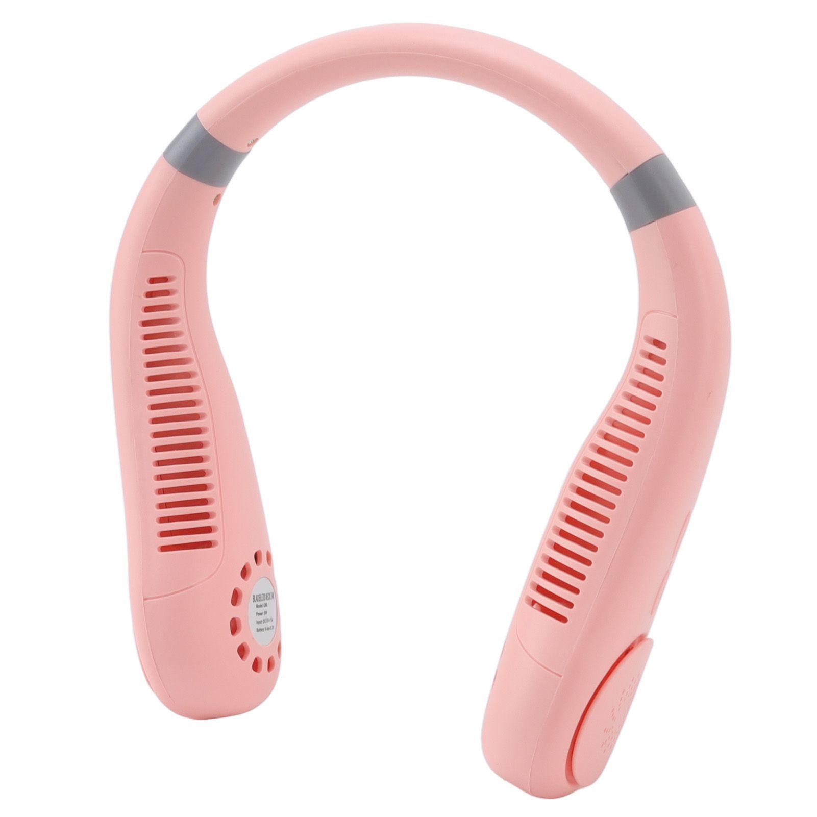 Bladeless Neck Fan Breathing Light 2400mah Rechargeable Hands Free Mini Neck Fan for Outdoor Travel Pink - Image 4