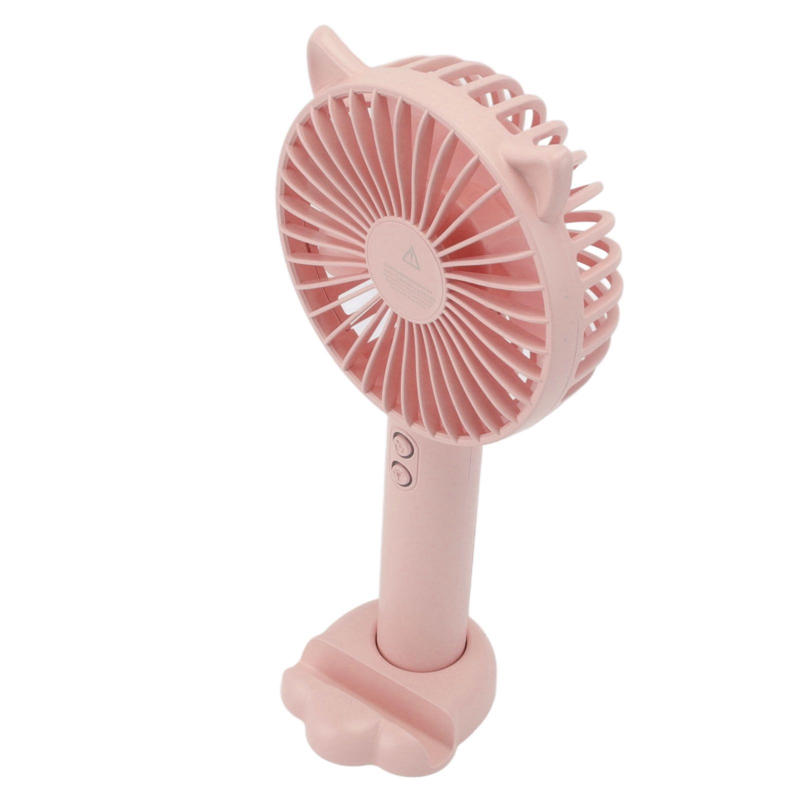 Hand Held Fan Portable USB Rechargeable Cute 3 Speed Wind Regulable ABS PC Battery Operated Fan for Travel Pink - Image 5