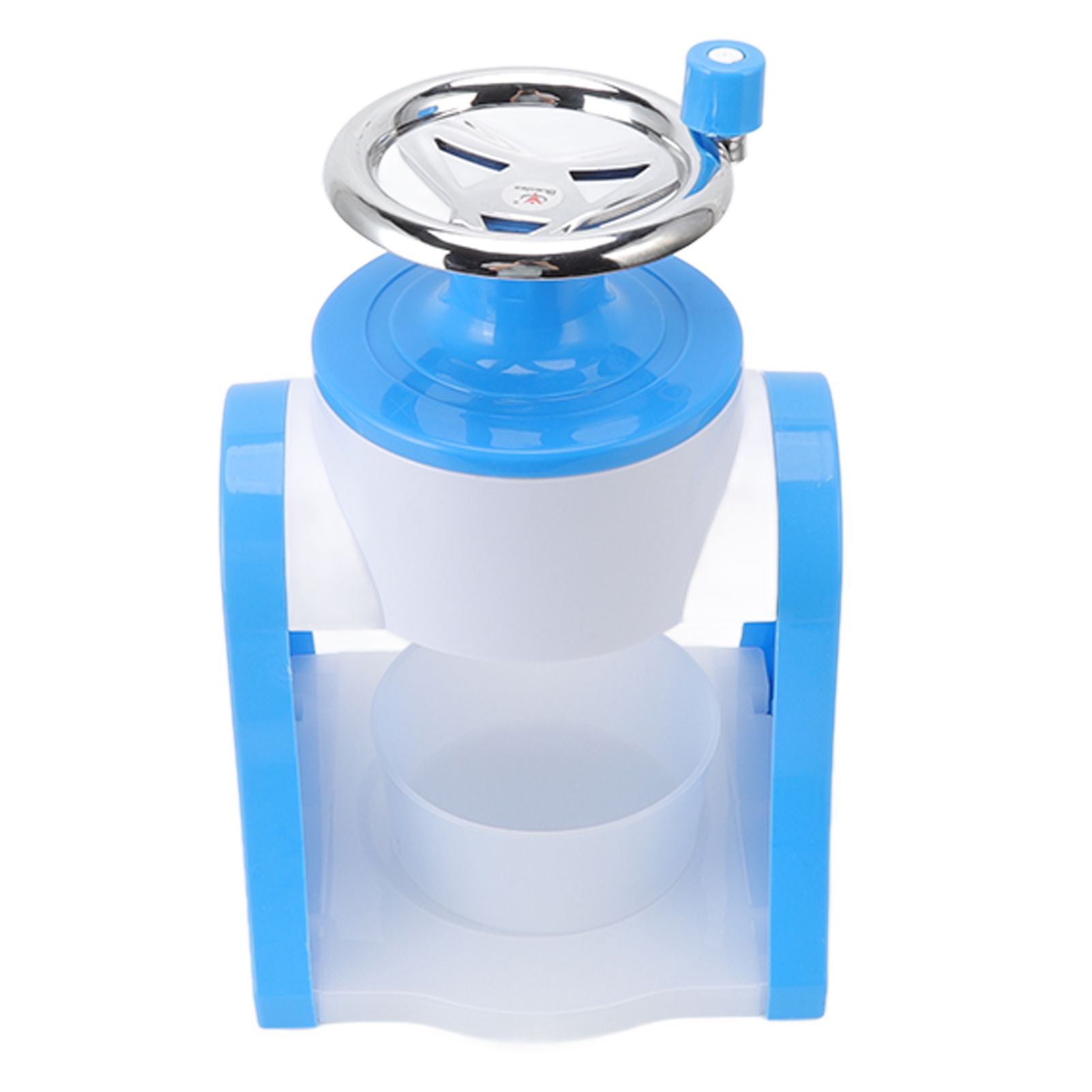 Hand Crank Shaved Ice Machine Stainless Steel Blades Safe Portable Ice Crusher for Home Restaurants Cafes Food Stalls Blue - Image 3